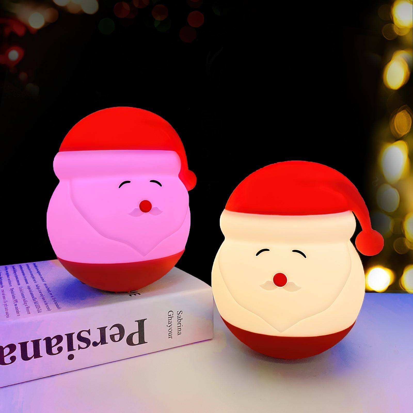 Santa Claus Night Light (built-in battery) - Lamp Copper