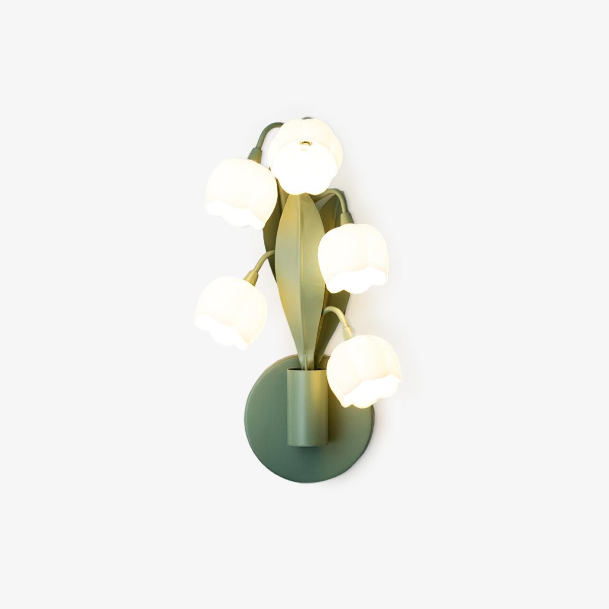 Aria Lampada da Parete Interna a Forma di Orchidea Naturale
