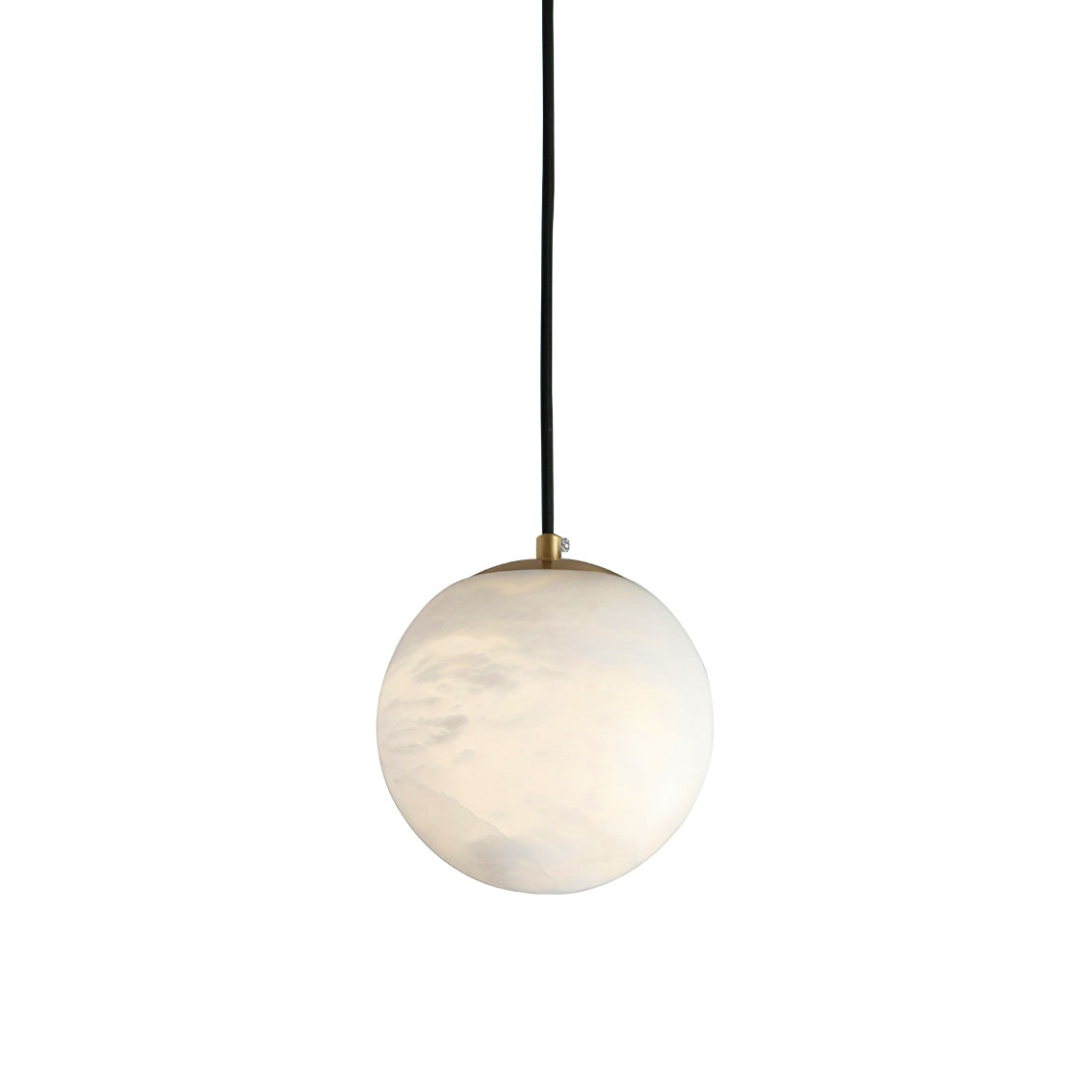 Uphaara Modern Minimalist Alabaster Pendant Light - Lamp Copper