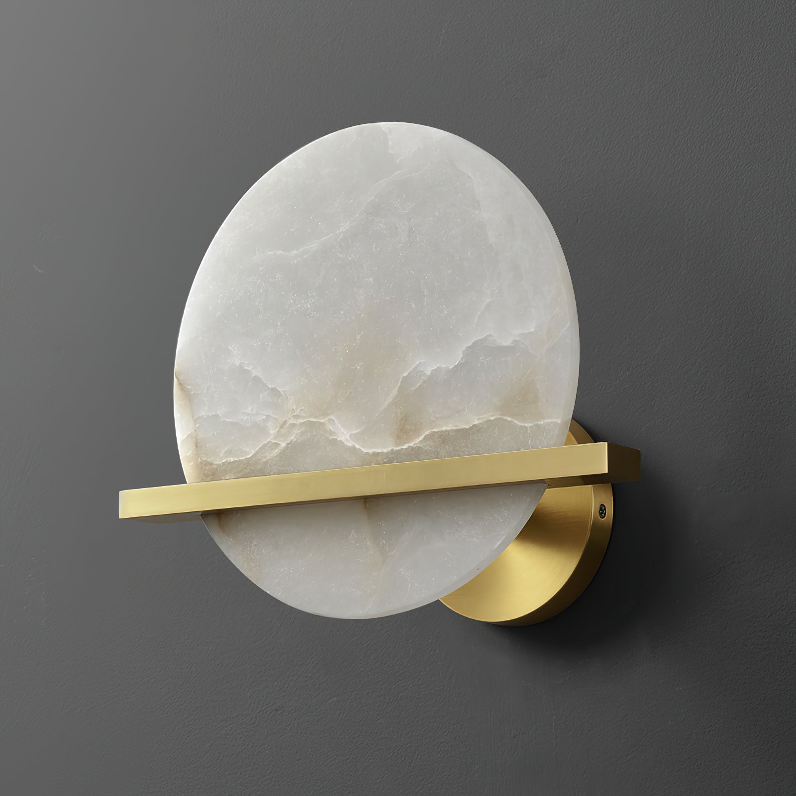 Vatalisra Modern Minimalist Alabaster Wall Lamp - Lamp Copper