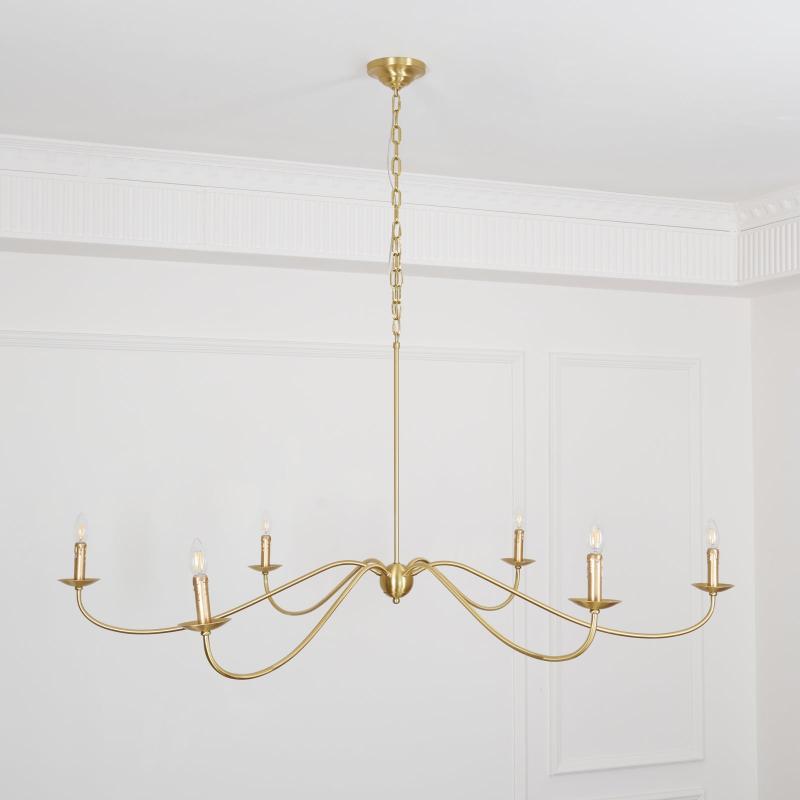 Silva Lampadario ad Arco Stile Candela Rustico