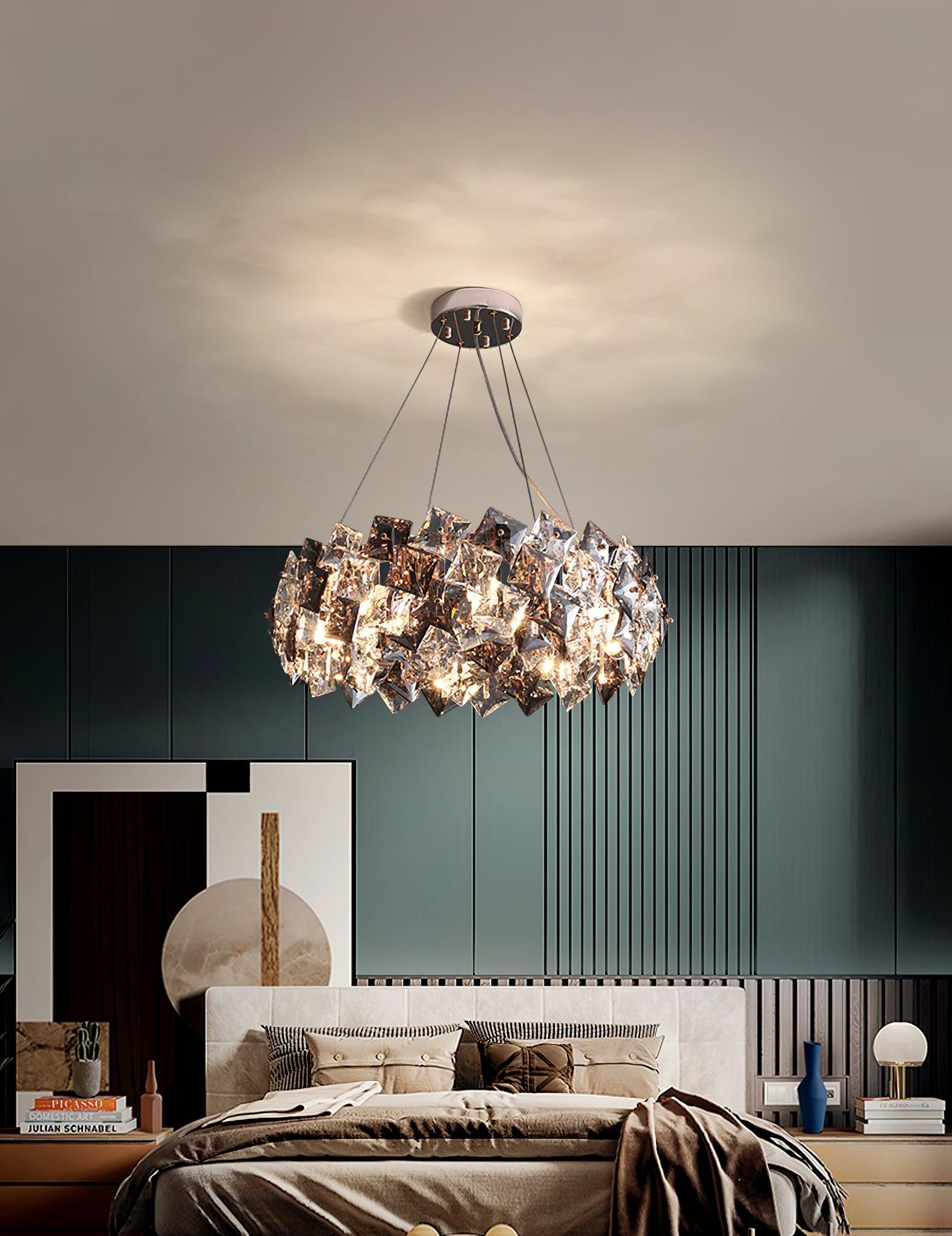Scale Crystal Round Chandelier - Blowlighting