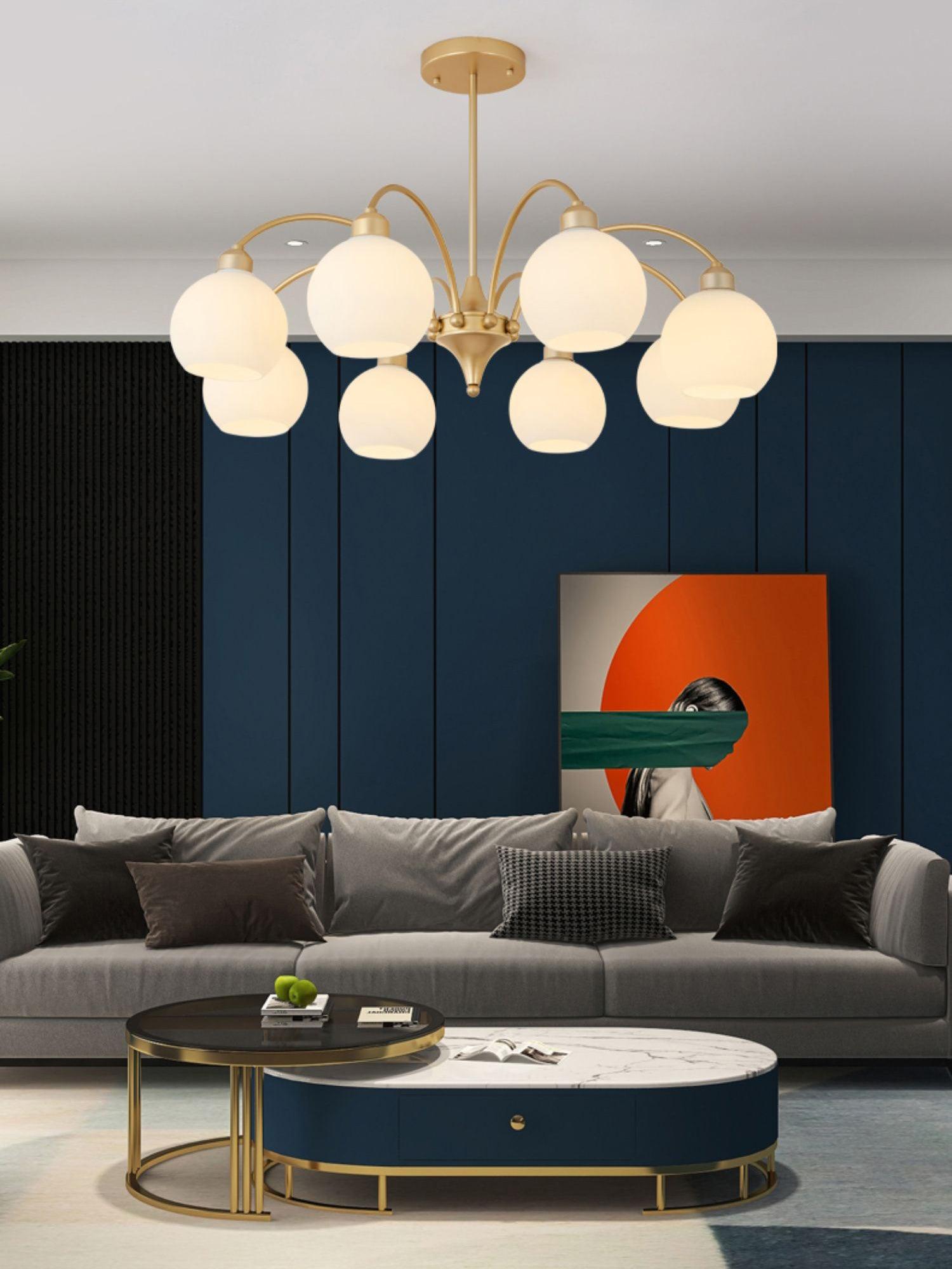 Sculptural Glass Chandelier - Blowlighting