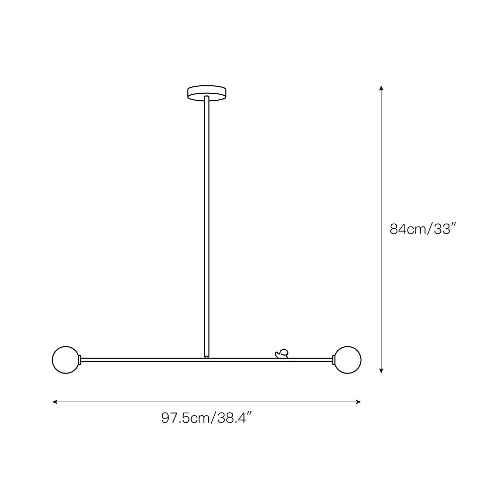 Zaveniel Modern Minimalist Brass Glass Pendant Lamp - Lamp Copper