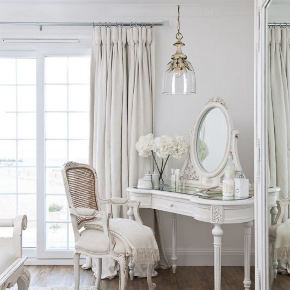 Nyrinaris Vintage Premium Metal Glass Pendant Lamp - Lamp Copper