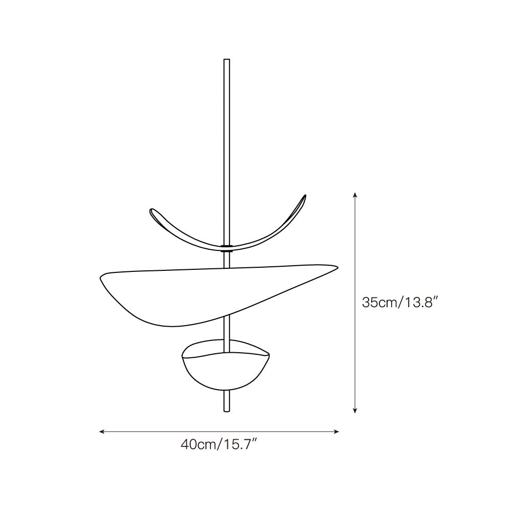 Unorara Premium Nordic Floating Metal Pendant Lamp - Lamp Copper