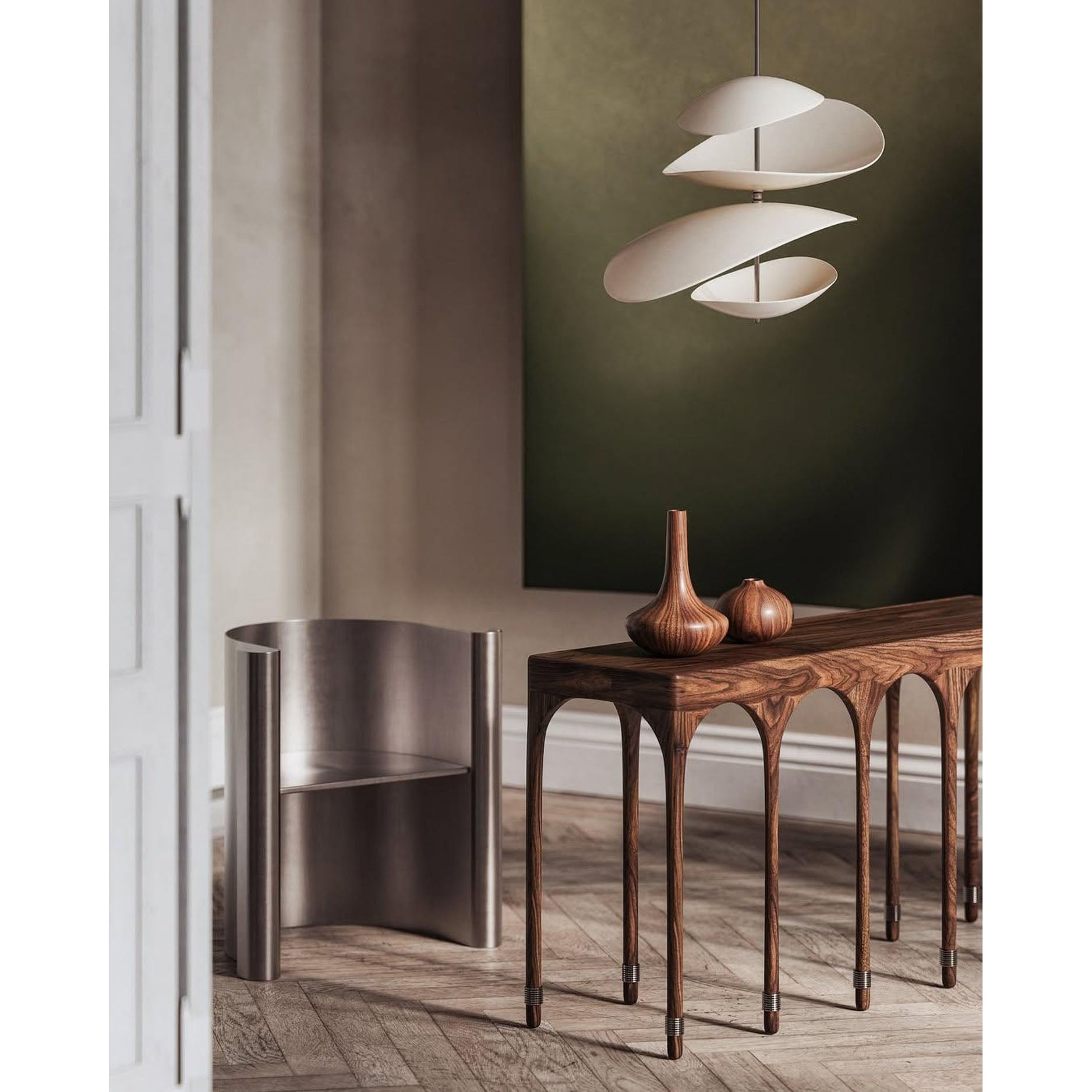 Unorara Premium Nordic Floating Metal Pendant Lamp - Lamp Copper