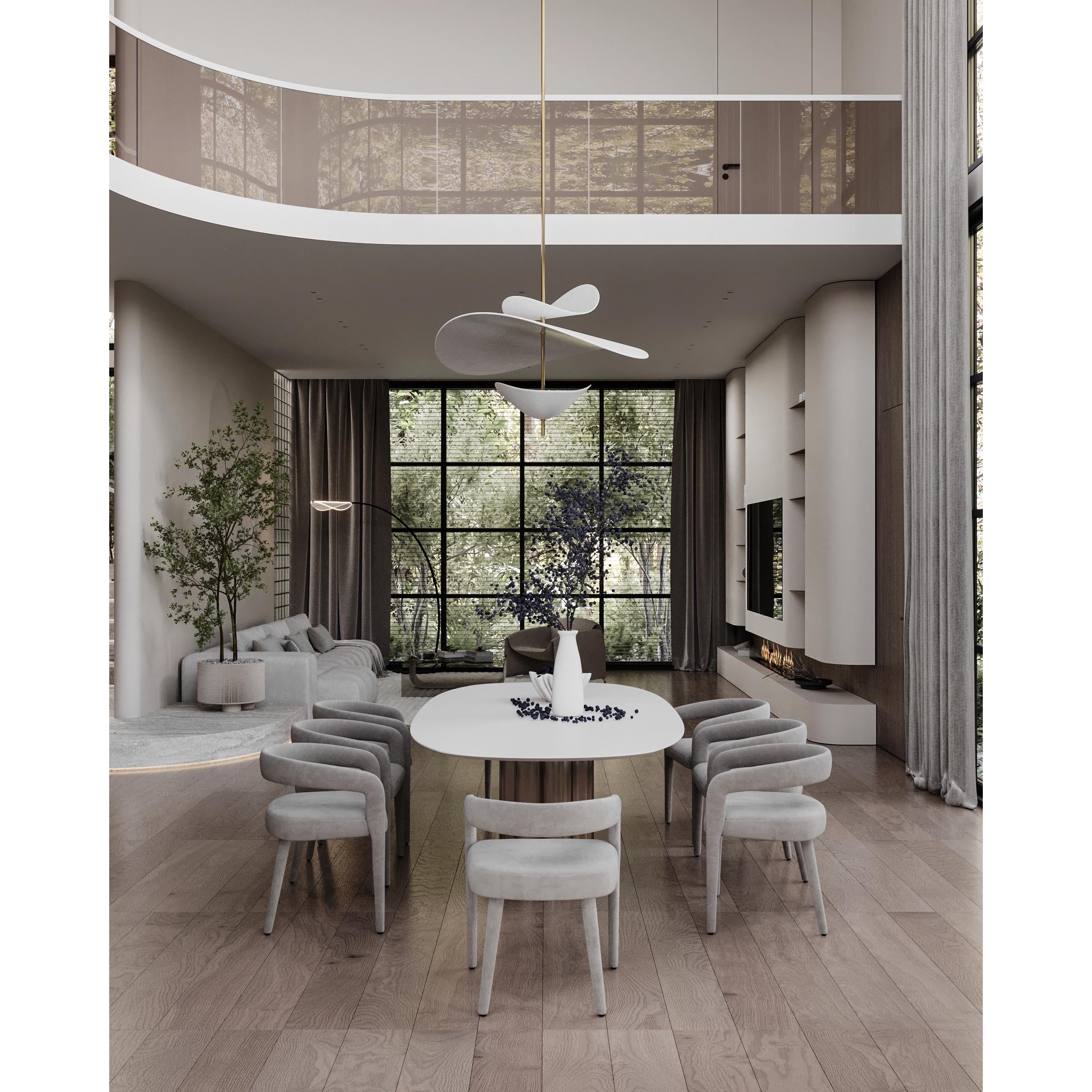 Unorara Premium Nordic Floating Metal Pendant Lamp - Lamp Copper