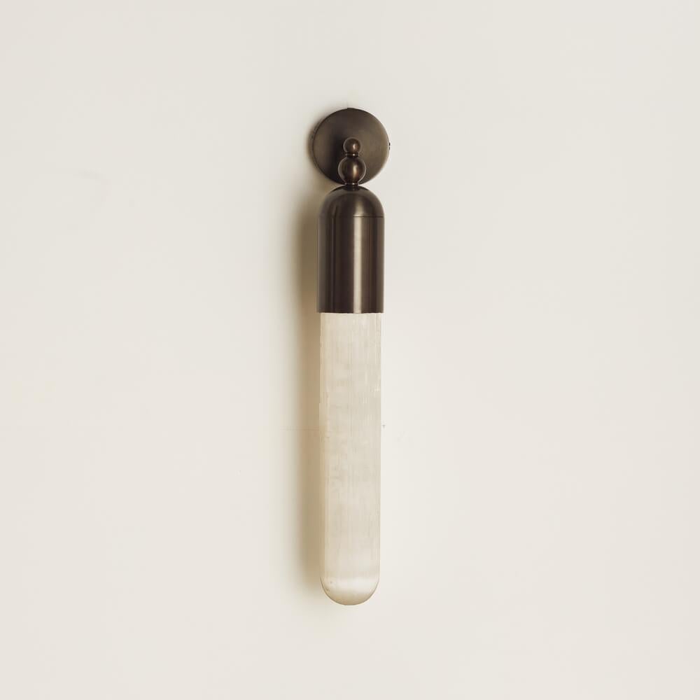Elcarora Modern Minimalist Alabaster Wall Lamp - Lamp Copper