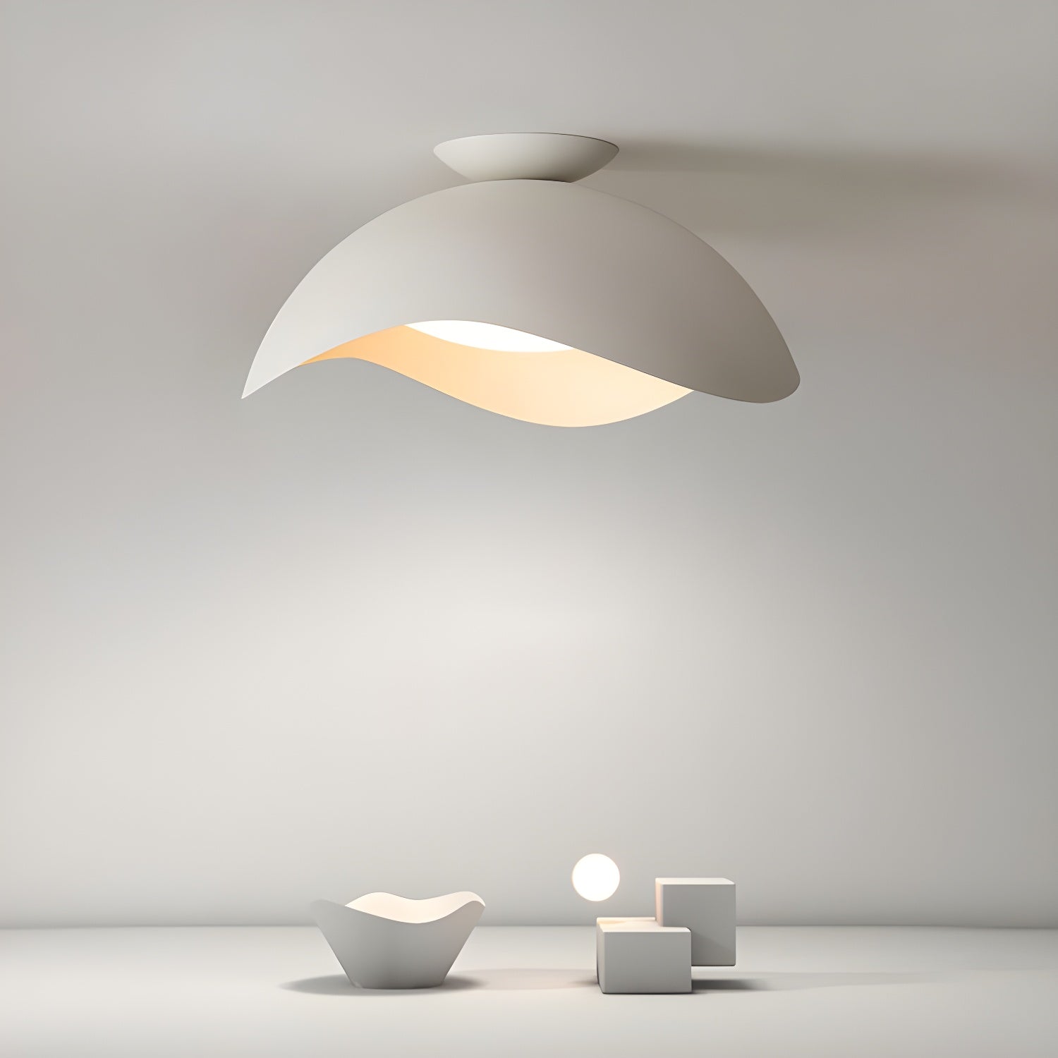 Aria Lampada da Soffitto a Ciotola a Onda