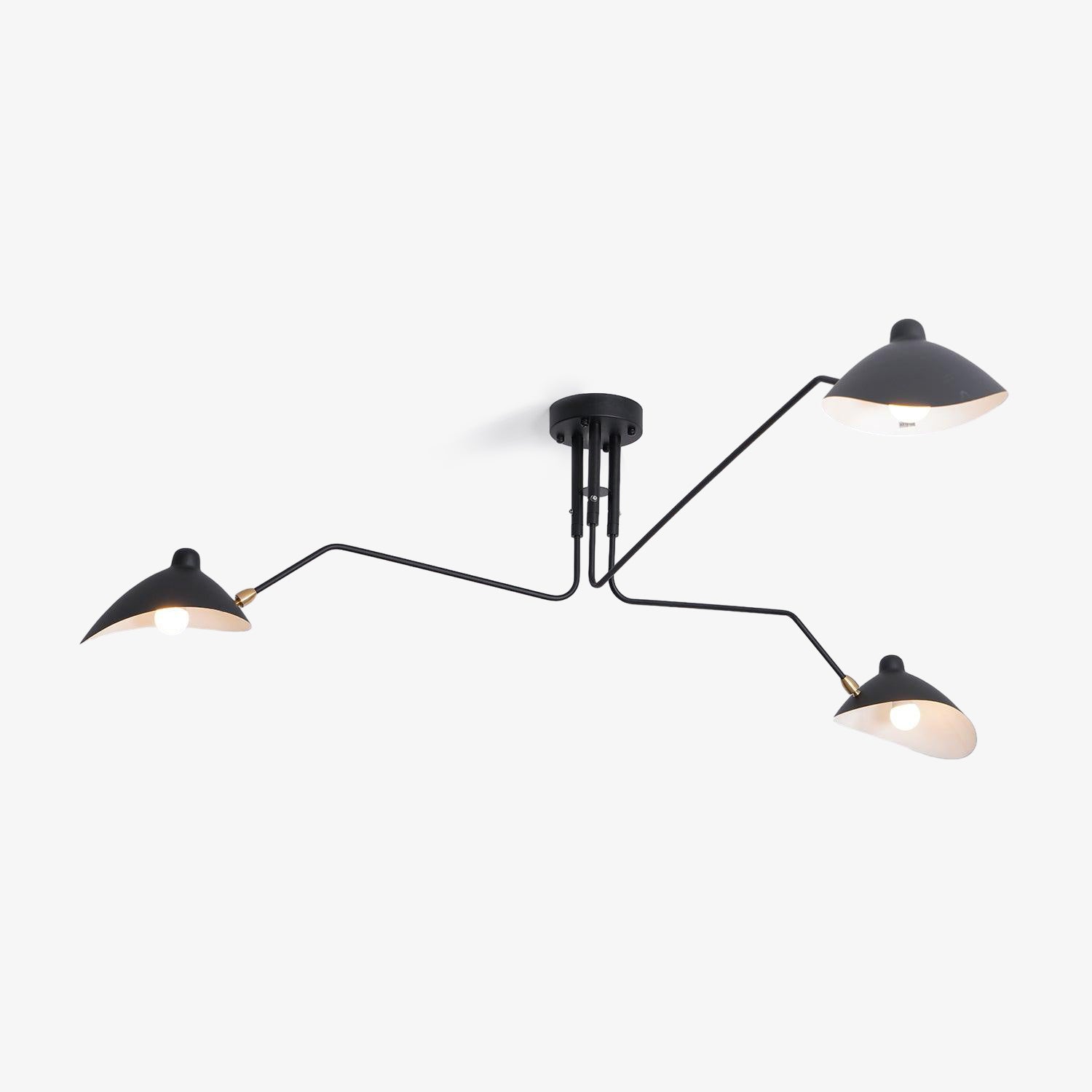 Arisha Lampada da Soffitto Industriale a Tre Bracci