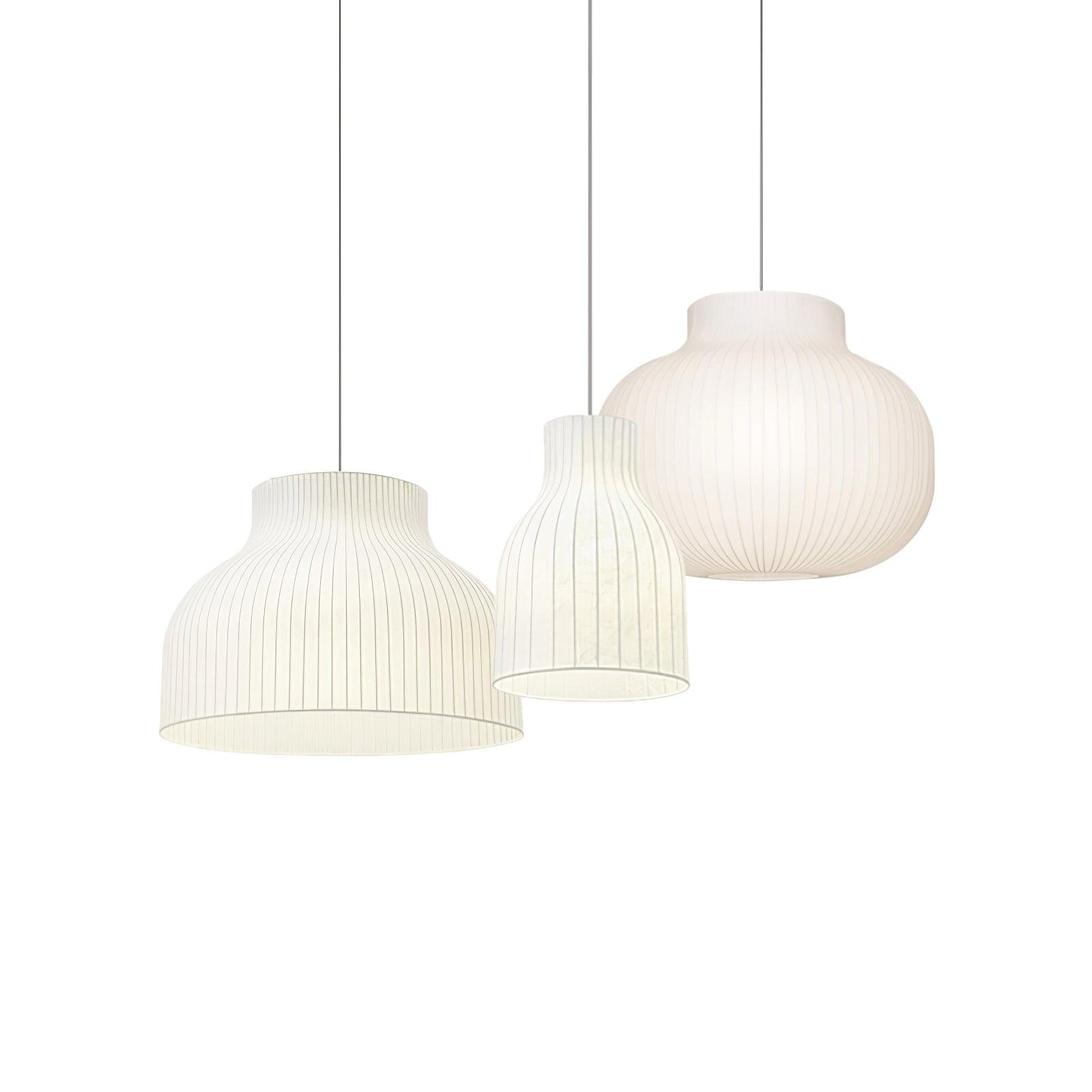 Lumina Silk Ribbed Pendant Light - Blowlighting