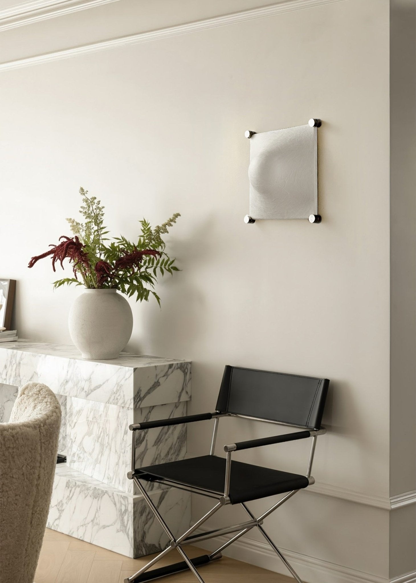 Panel Rustic Silk Wall Light - Blowlighting
