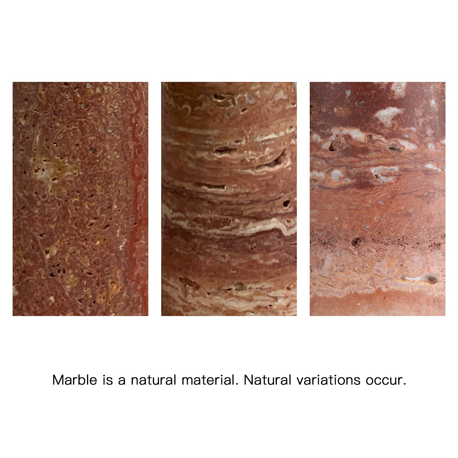 Shadon Marble Pleated Table Lamp - Lamp Copper