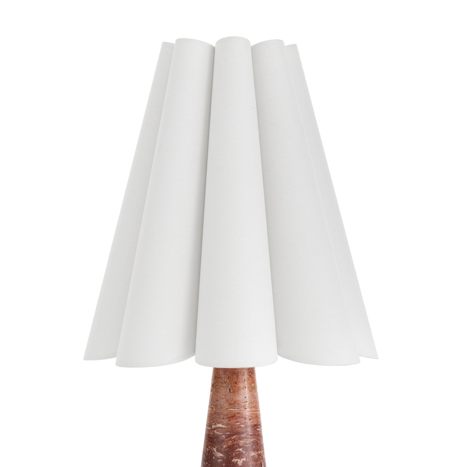 Shadon Marble Pleated Table Lamp - Lamp Copper