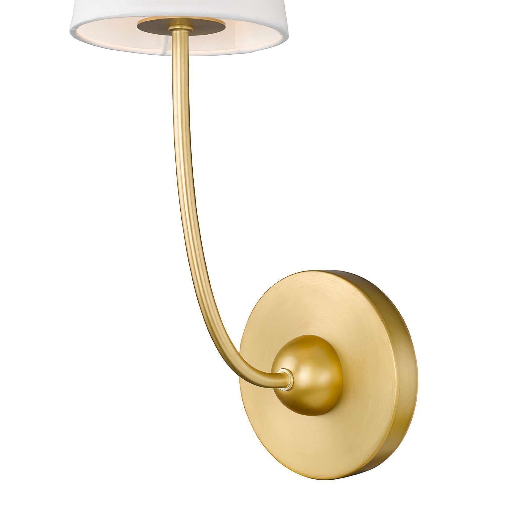 Aldoren Vintage Modern Minimalist Brass Fabric Wall Lamp - Lamp Copper