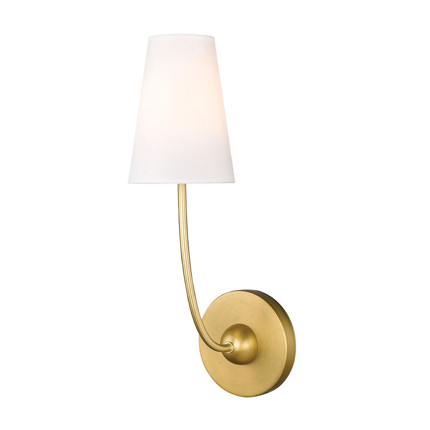 Aldoren Vintage Modern Minimalist Brass Fabric Wall Lamp - Lamp Copper