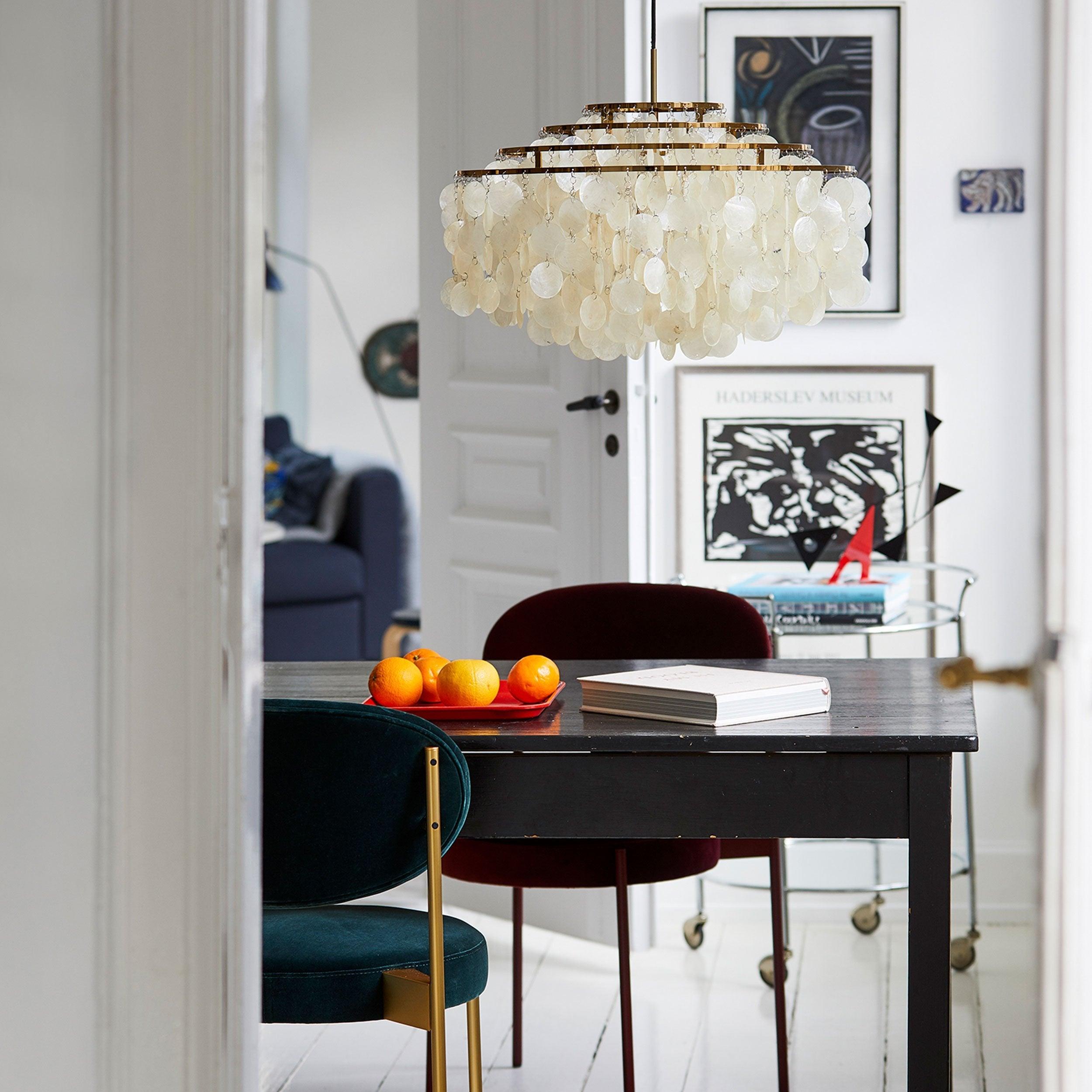 Elios Elegant Capiz Shell Chandelier - Letslighting