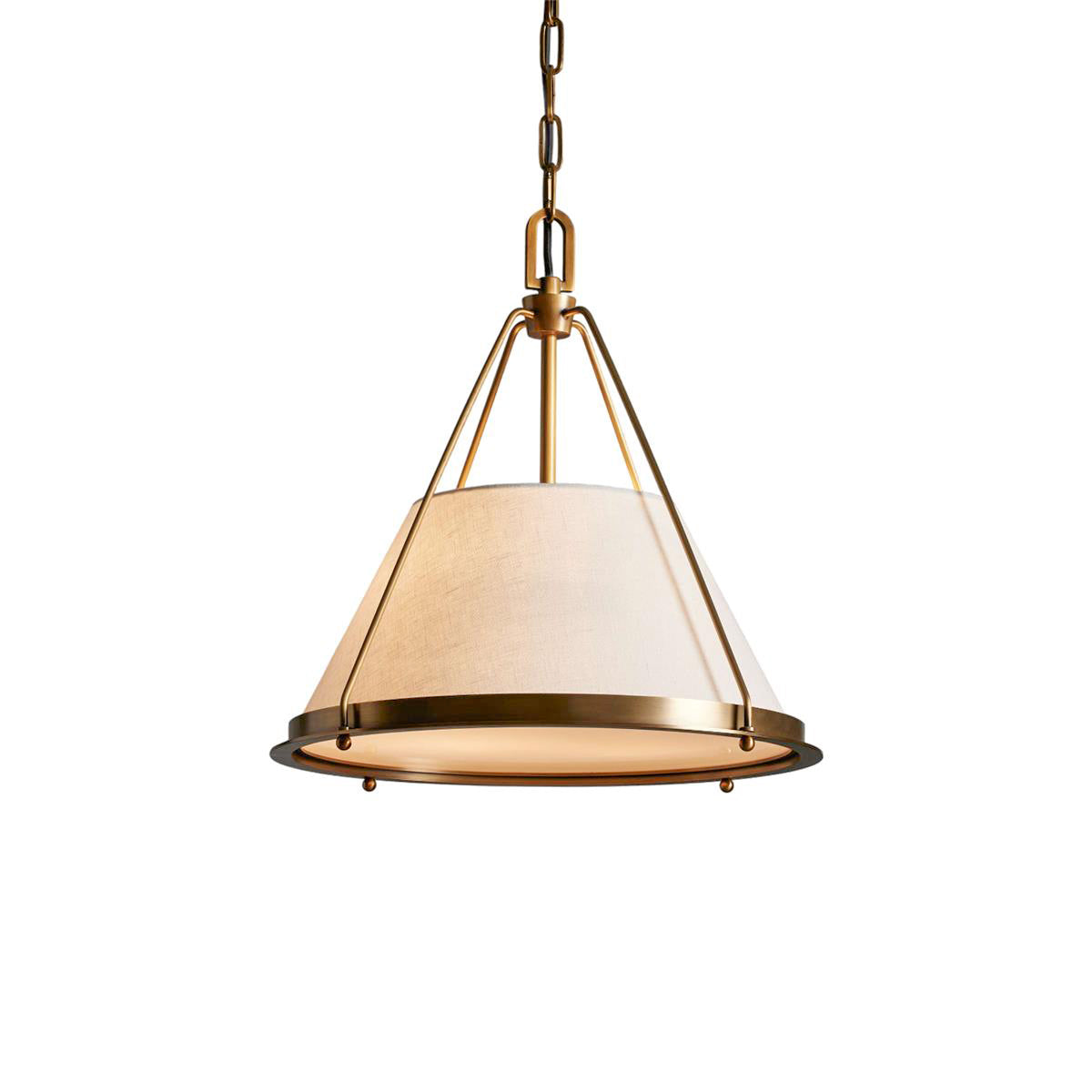 Umira Vintage Industrial Fabric Pendant Light - Lamp Copper