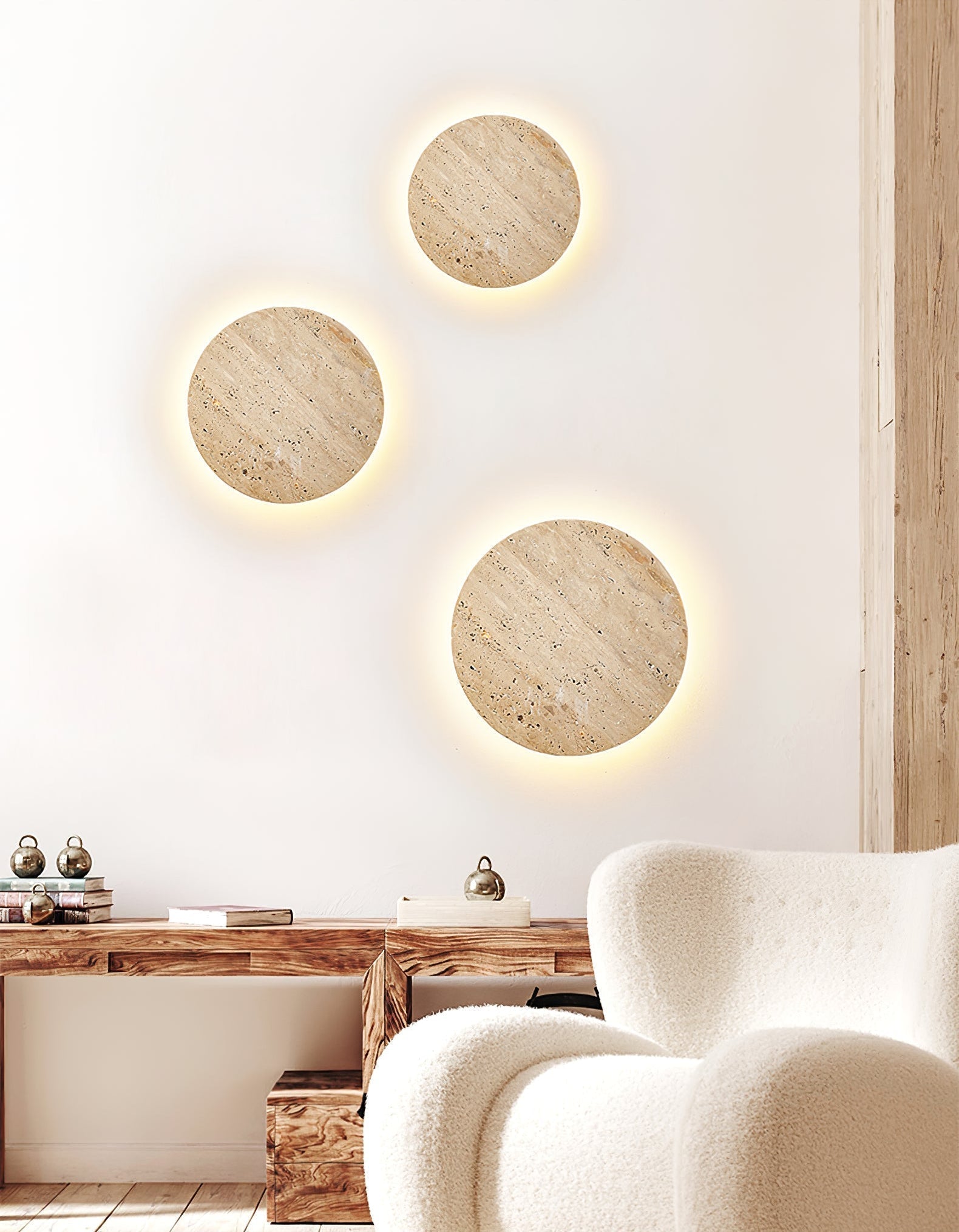 Artale Travertine Wall Light - Neutralighting
