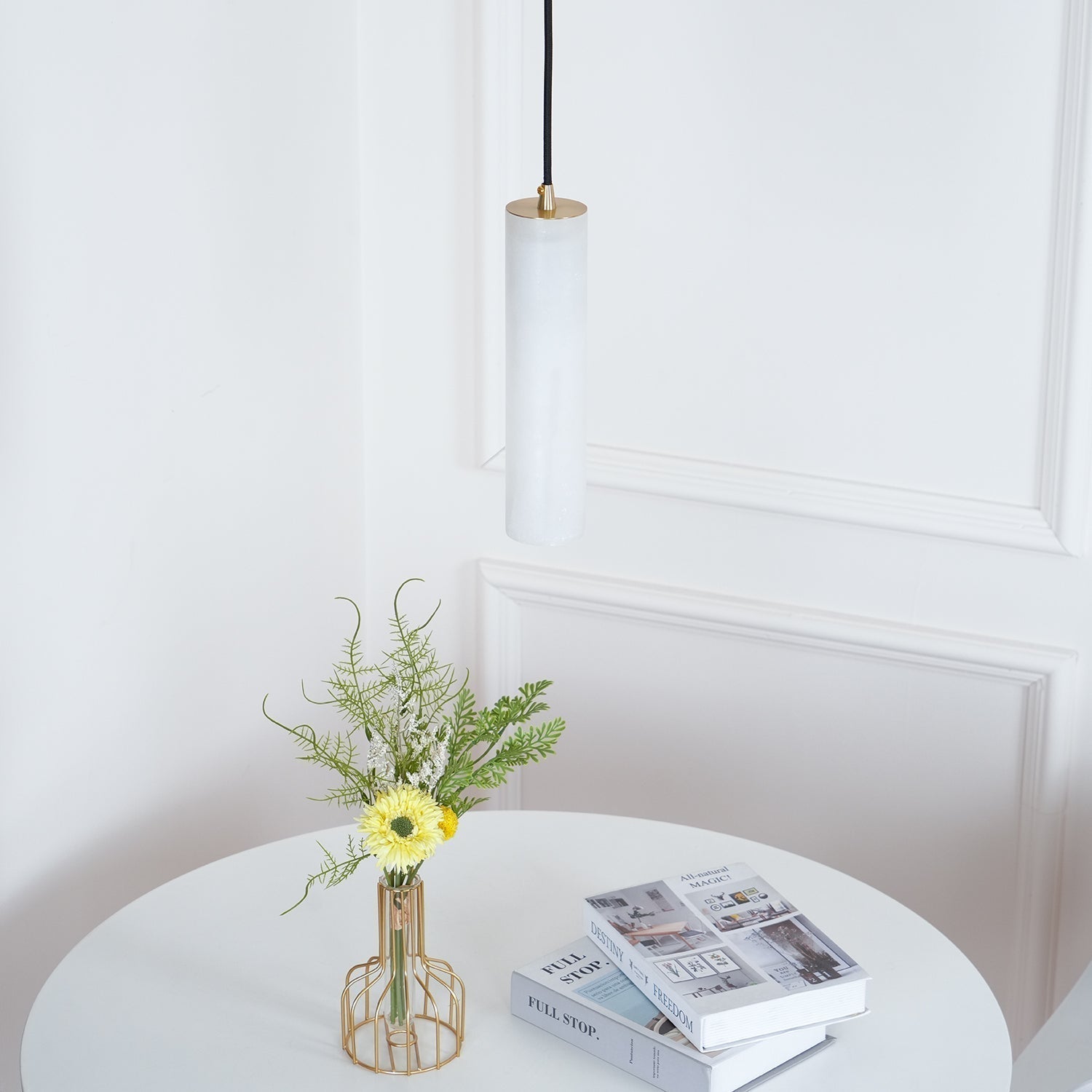 Nyxara Cluster Alabaster Pendant Light Staircase - Neutralighting