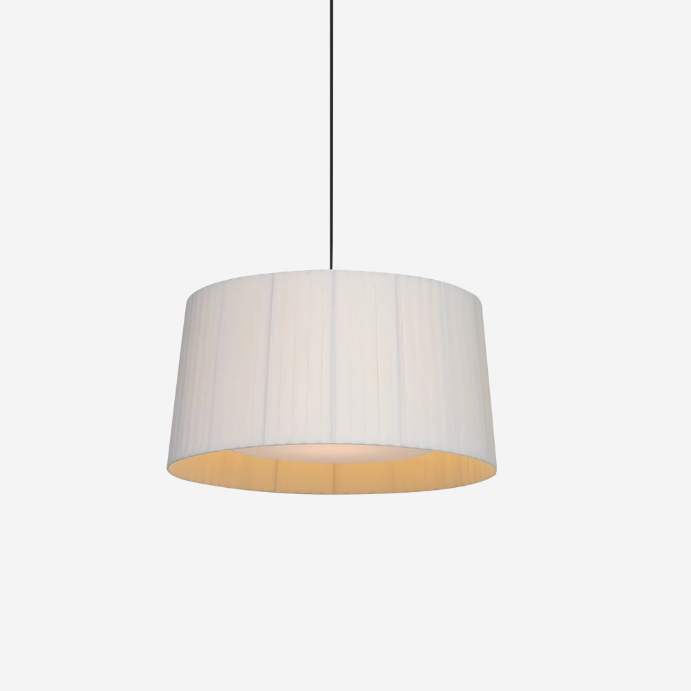 Pendant Light Pleated Fabric Drum - Letslighting