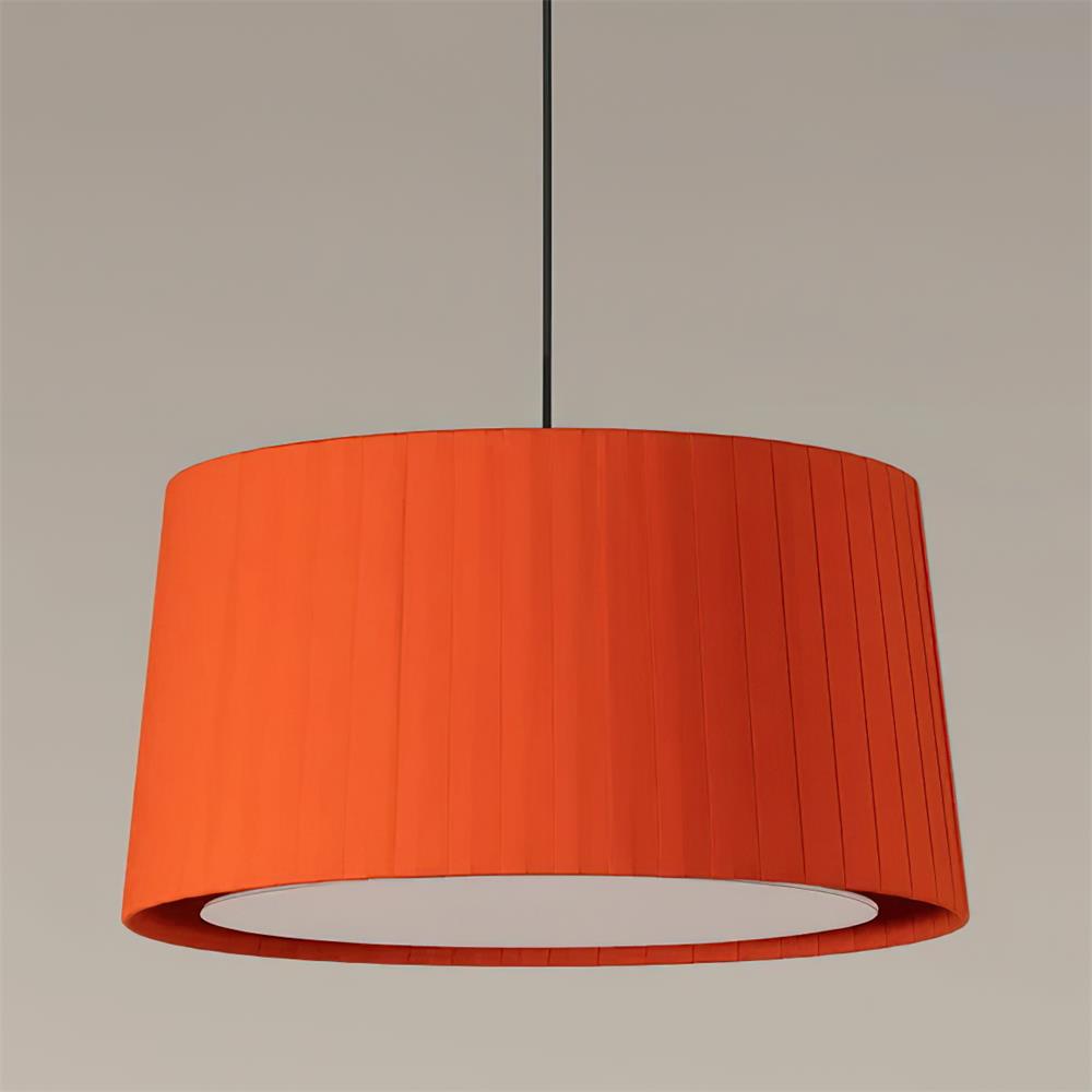 Pendant Light Pleated Fabric Drum - Letslighting