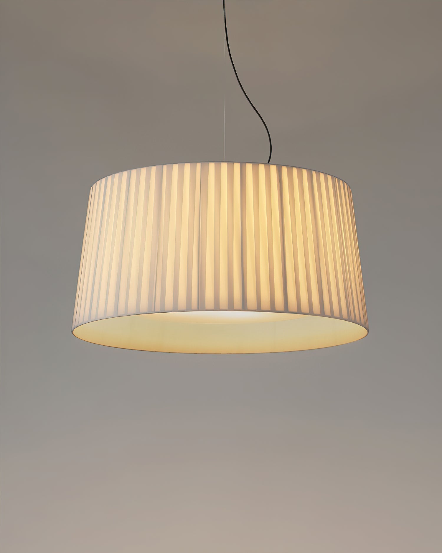 Pendant Light Pleated Fabric Drum - Letslighting