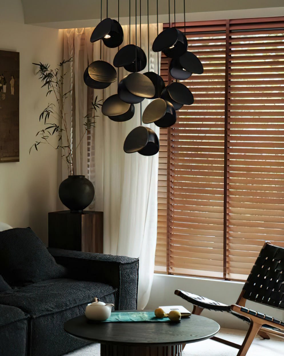 Elmiren Cluster Wood Pendant Light - Blowlighting