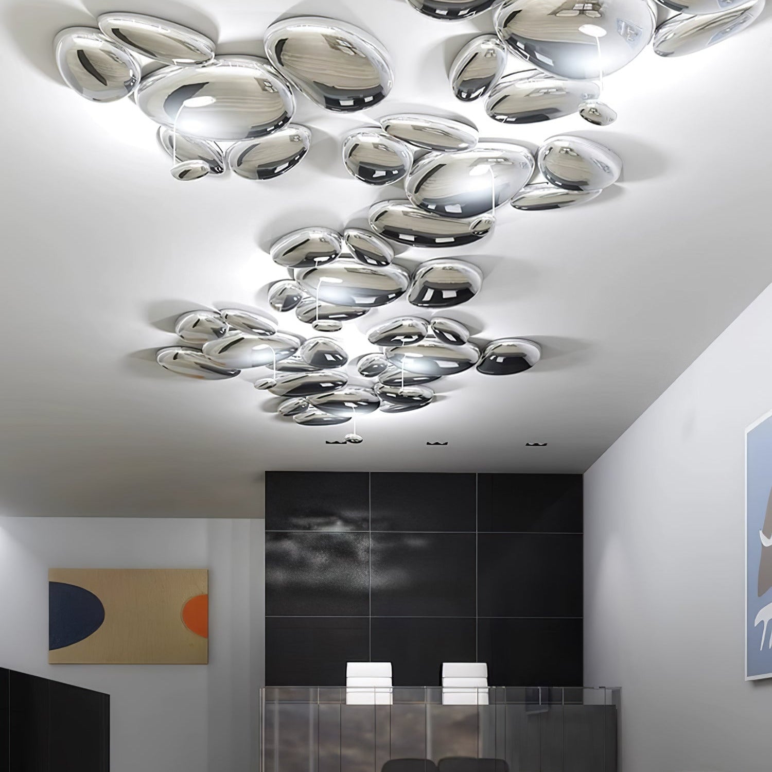 Valentina Lampada da Soffitto Contemporanea Skydro Grigio Fumo