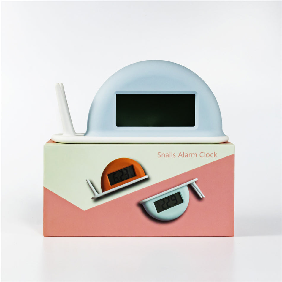 Snail Alarm Clock Night Light (built-in battery) - Lamp Copper