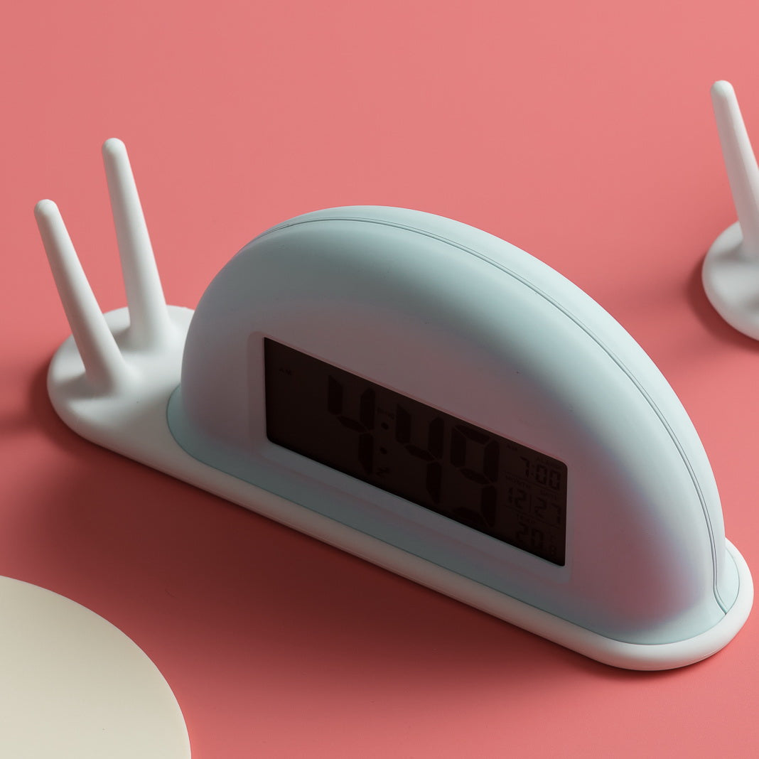 Snail Alarm Clock Night Light (built-in battery) - Lamp Copper