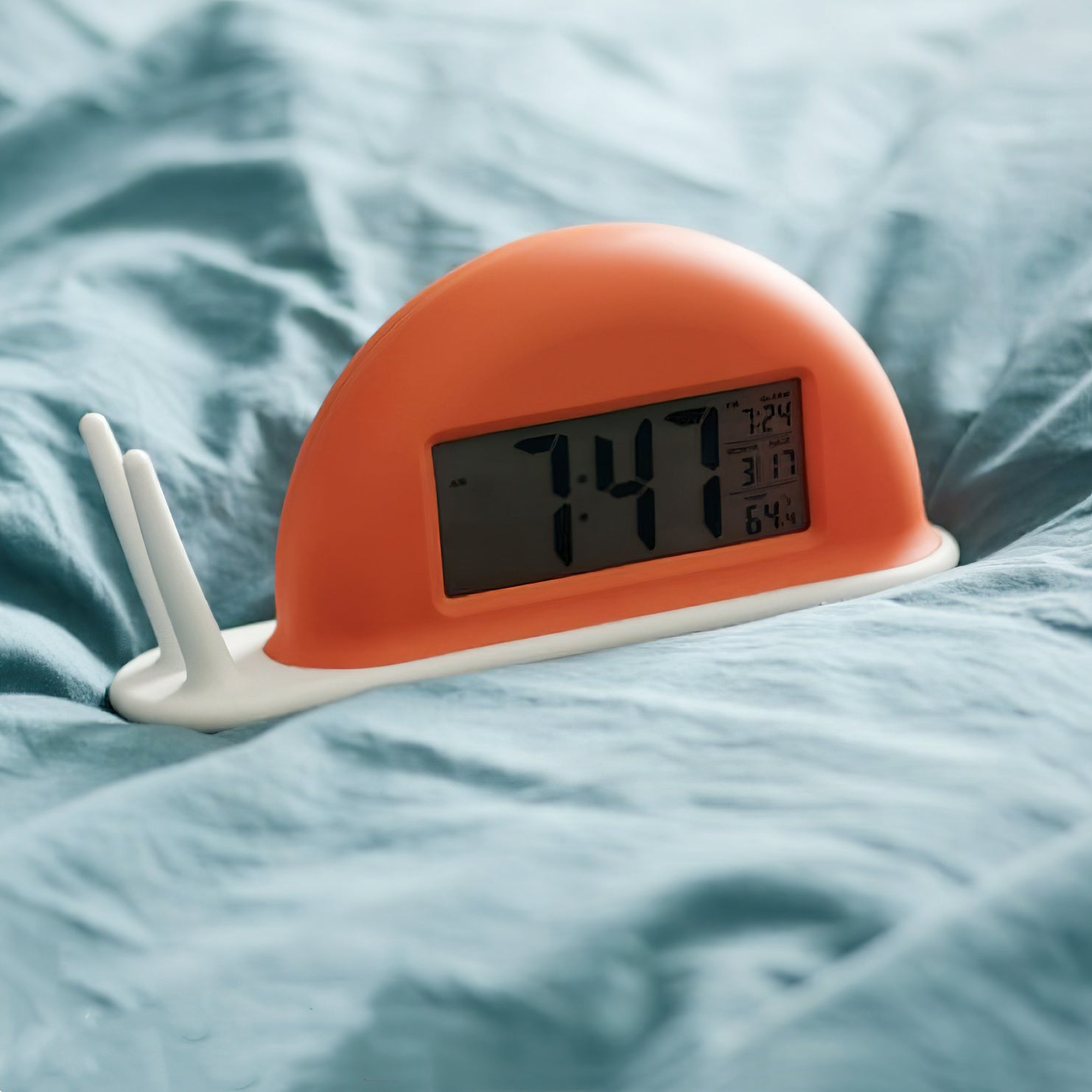 Snail Alarm Clock Night Light (built-in battery) - Lamp Copper