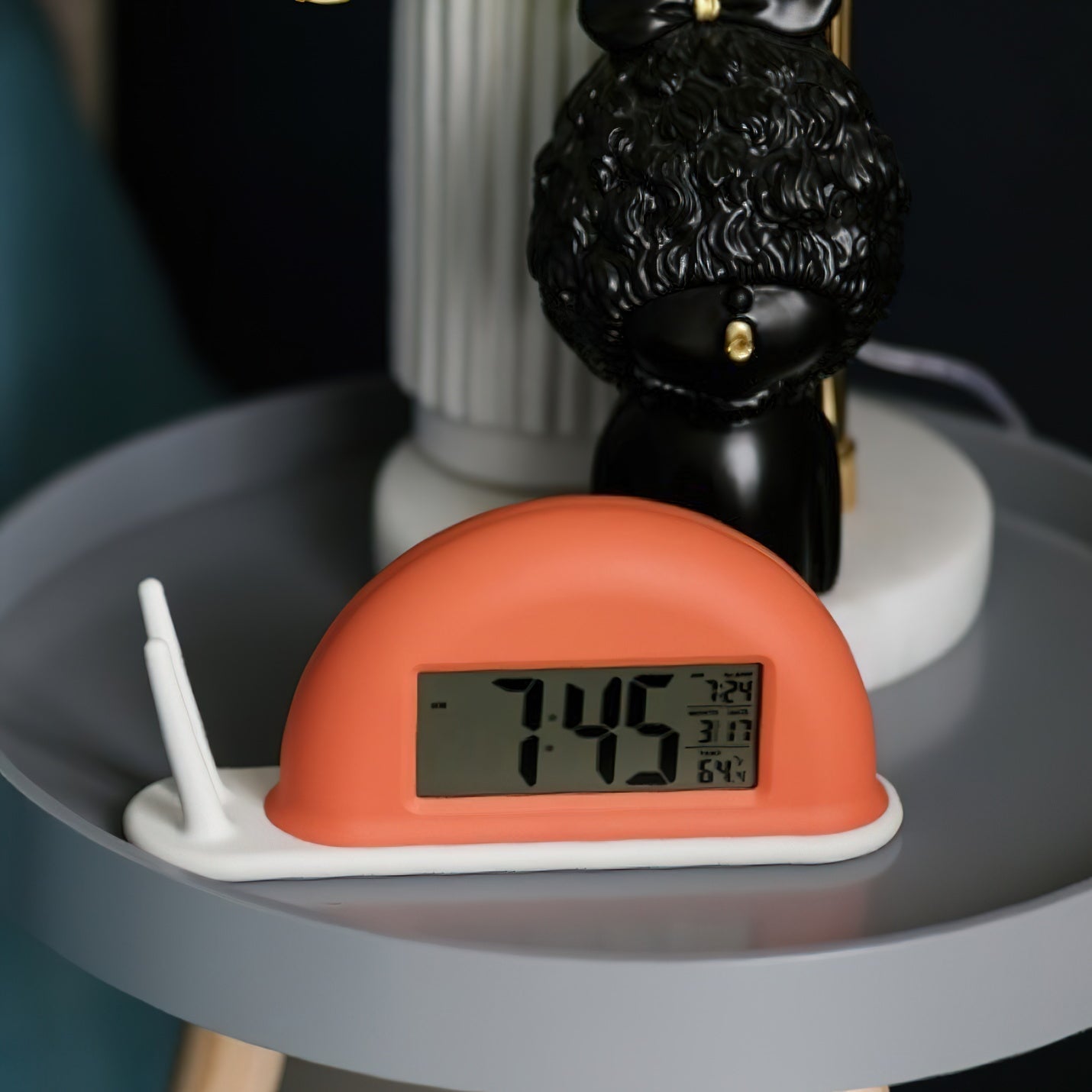 Snail Alarm Clock Night Light (built-in battery) - Lamp Copper