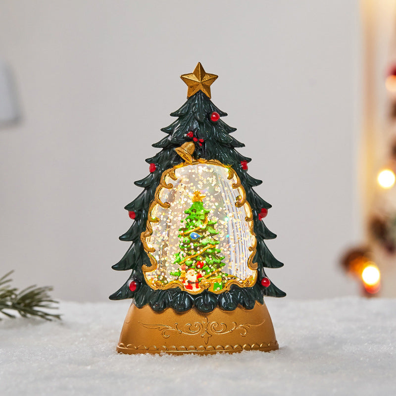 Snow Globe Table Lamp (built-in battery) - Lamp Copper