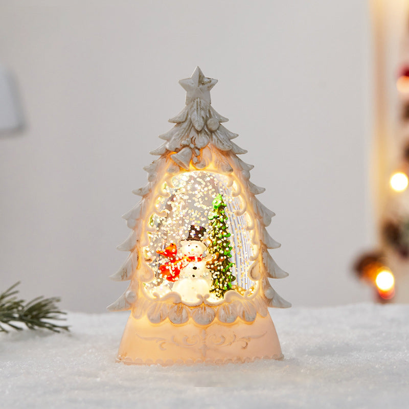 Snow Globe Table Lamp (built-in battery) - Lamp Copper