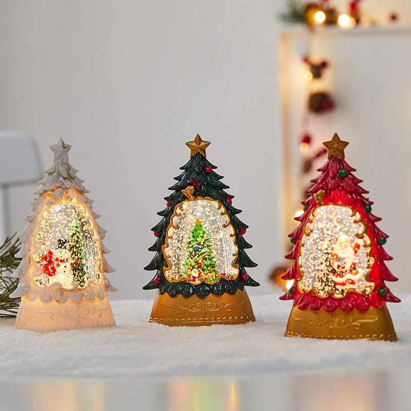 Snow Globe Table Lamp (built-in battery) - Lamp Copper