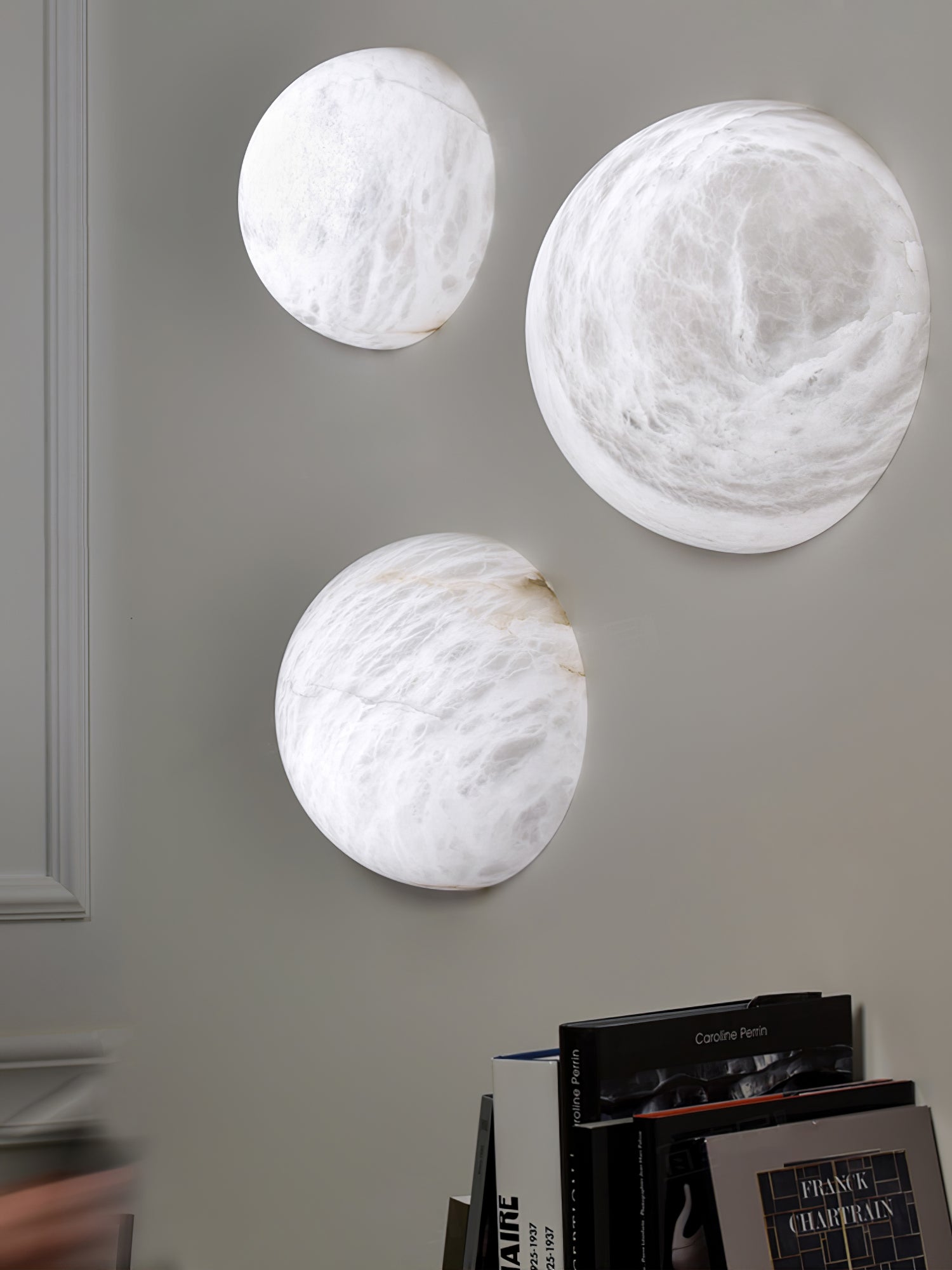 Canoria Wabi-Sabi Travertine Wall Lamp - Neutralighting