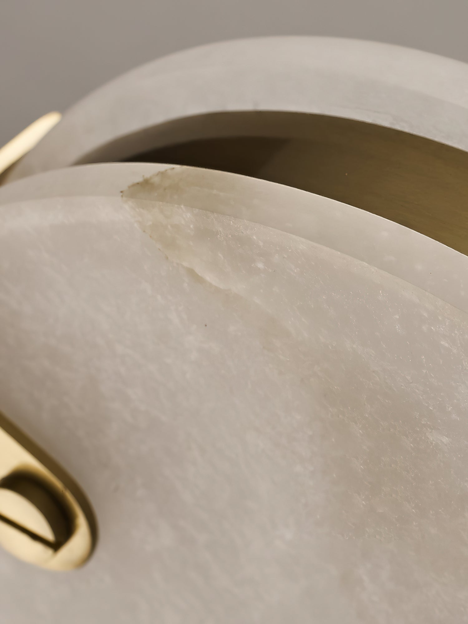 Utalionis Modern Minimalist Brass Alabaster Pendant Light - Lamp Copper