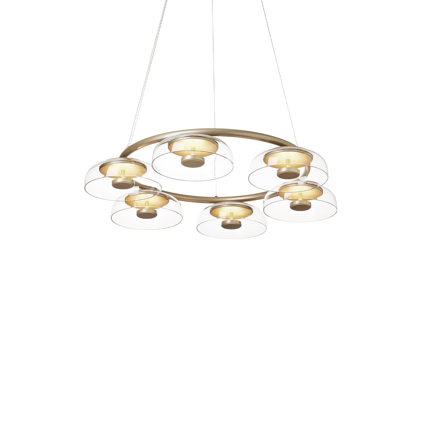 Aethera Circular Glass Chandelier - Blowlighting