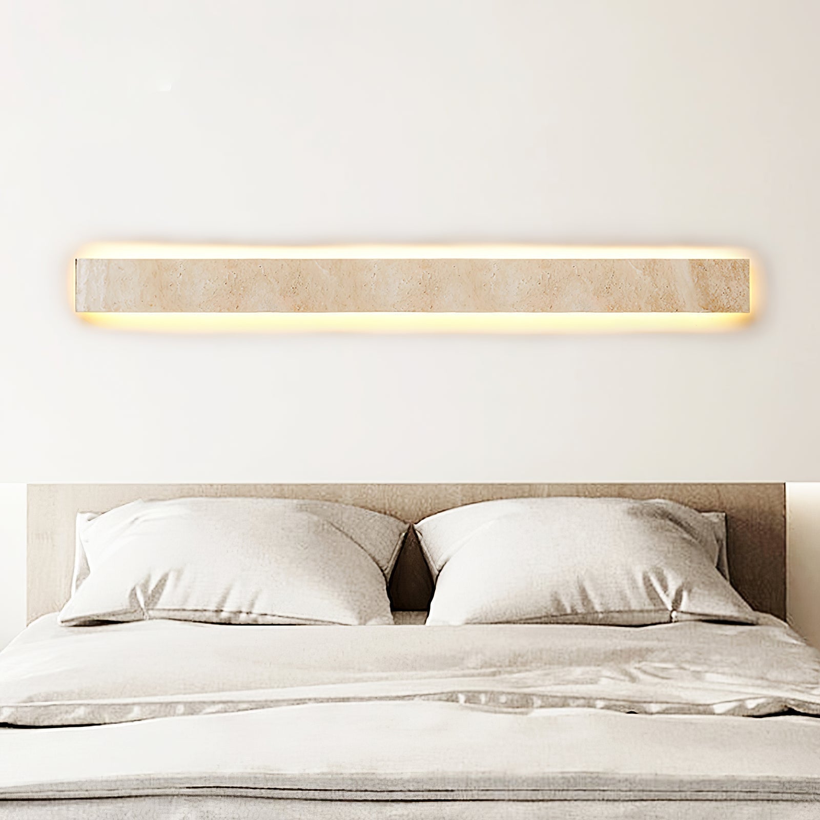 Olnorir Slim Rectangle Travertine Wall Light - Neutralighting
