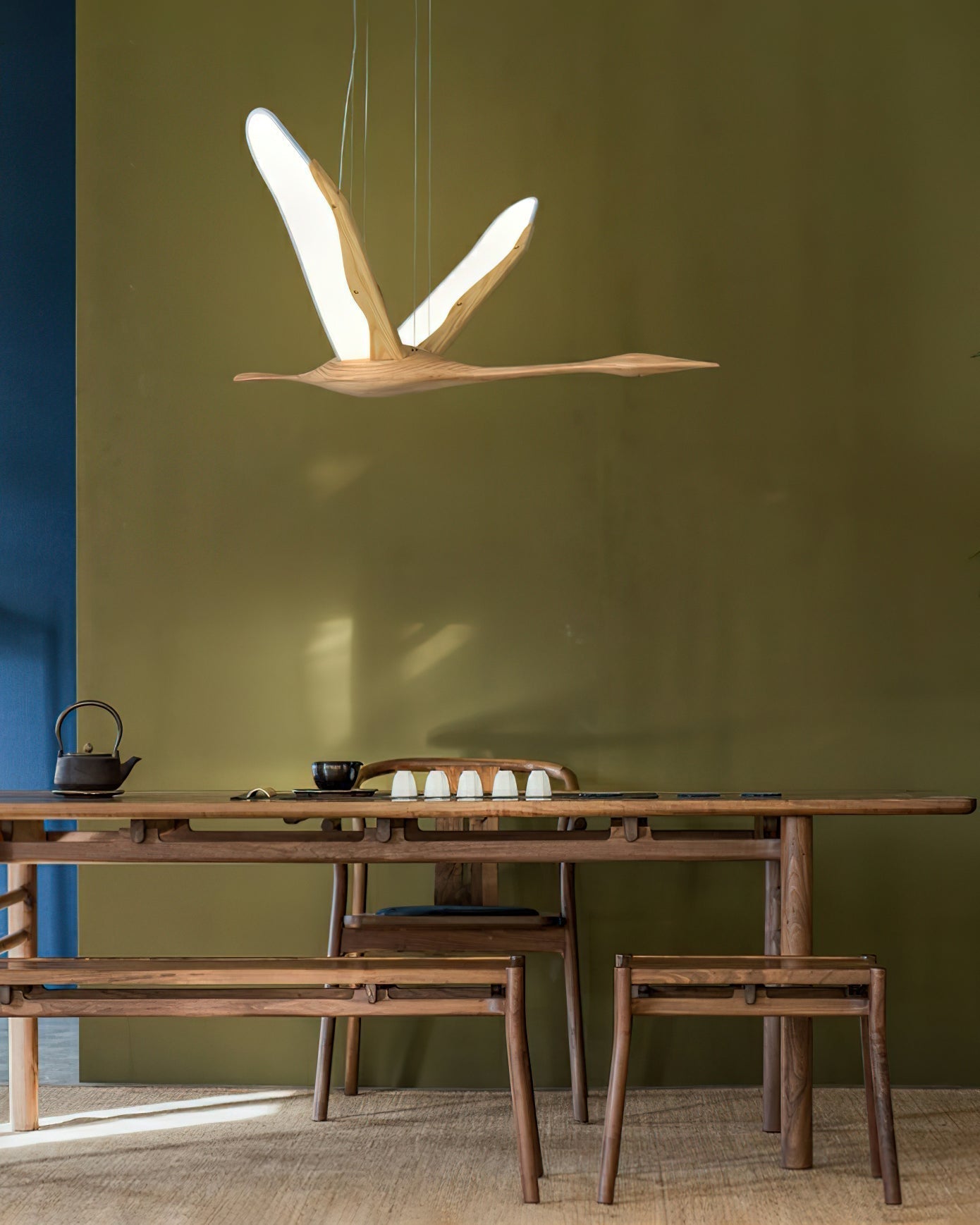 Solitude Crane Pendant Lamp - Blowlighting