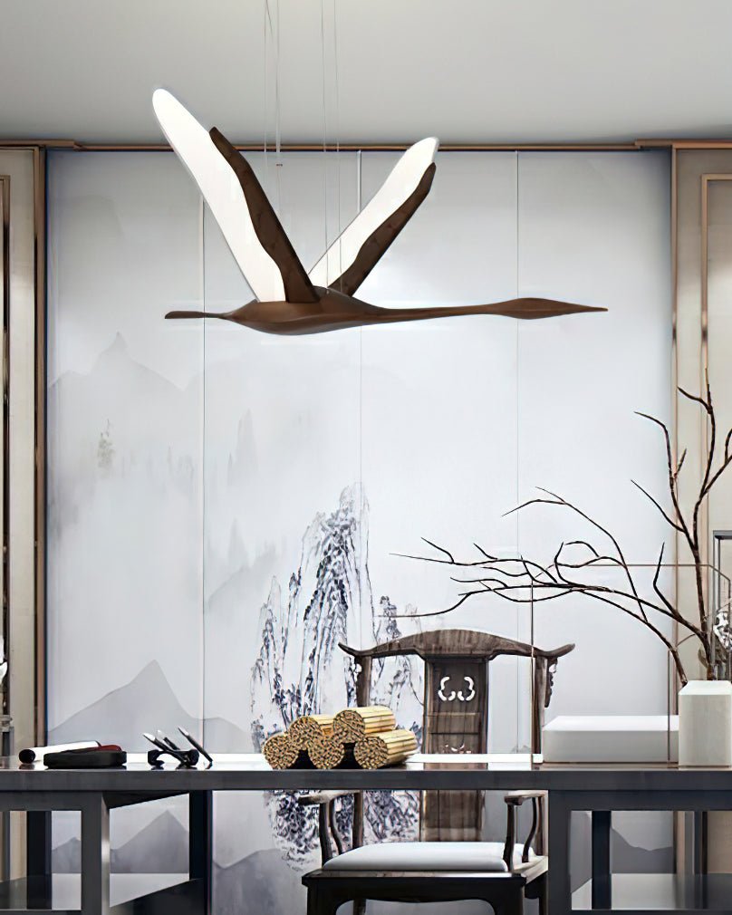 Solitude Crane Pendant Lamp - Blowlighting
