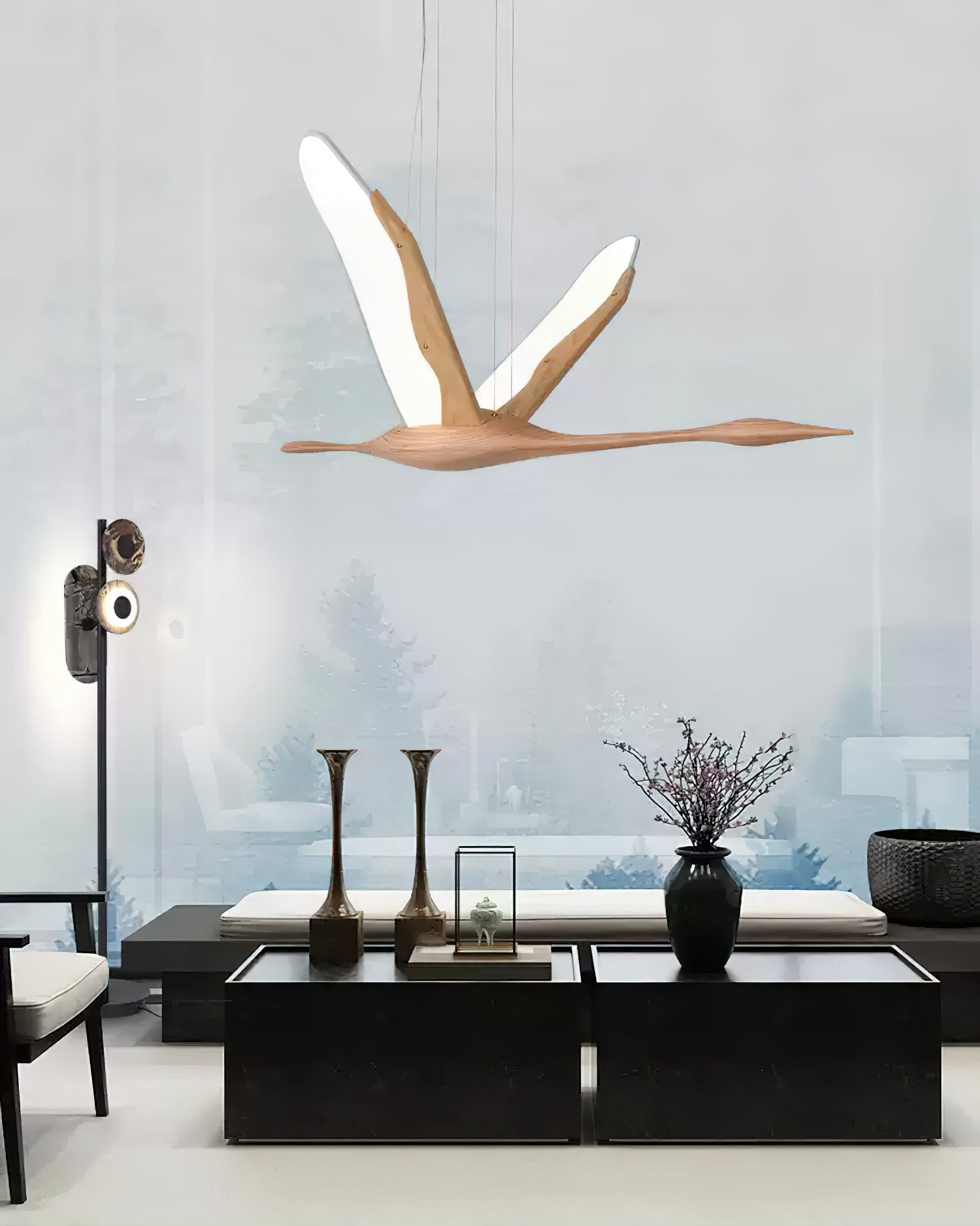 Solitude Crane Pendant Lamp - Blowlighting