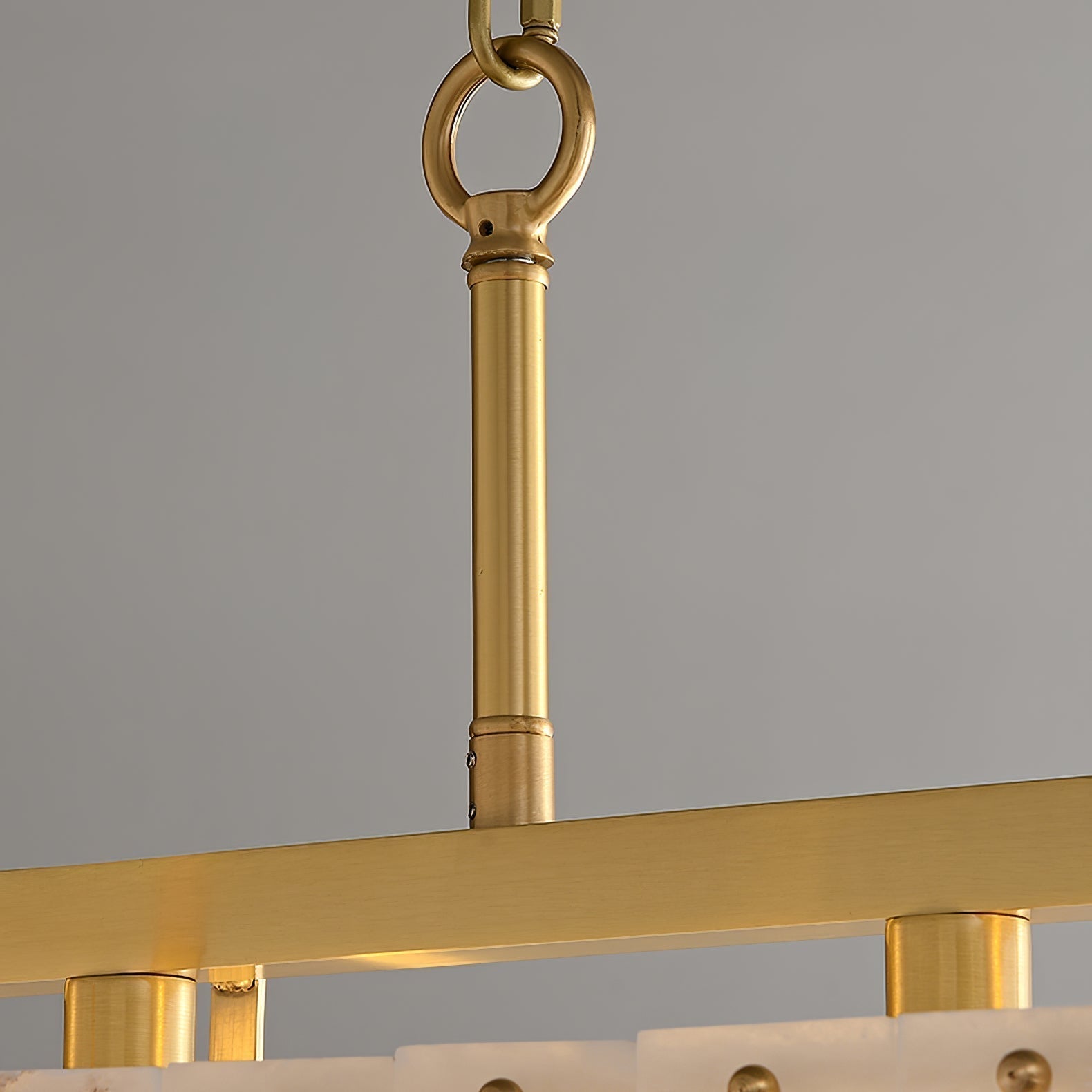 Aether Rectangular Alabaster Pendant Light Chandelier - Neutralighting