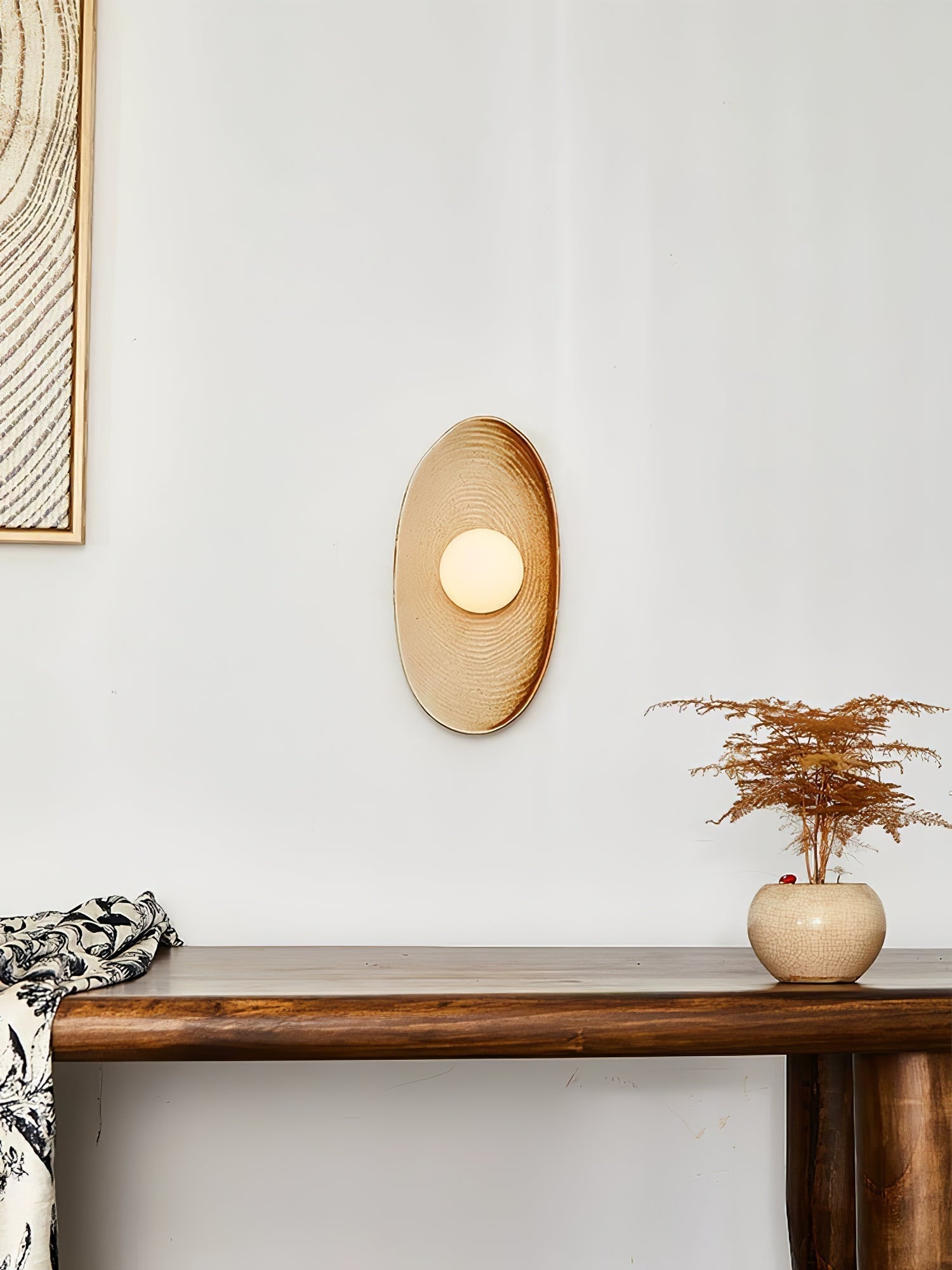 Solace Rustic Marble Wall Lamp - Blowlighting