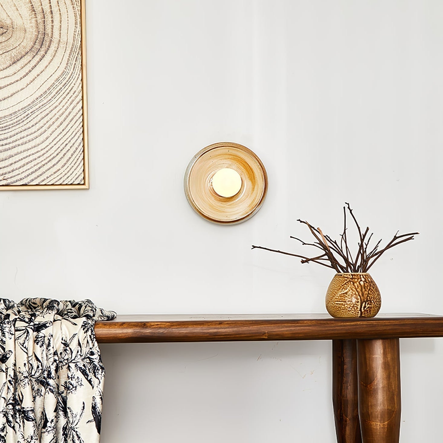 Solace Rustic Marble Wall Lamp - Blowlighting