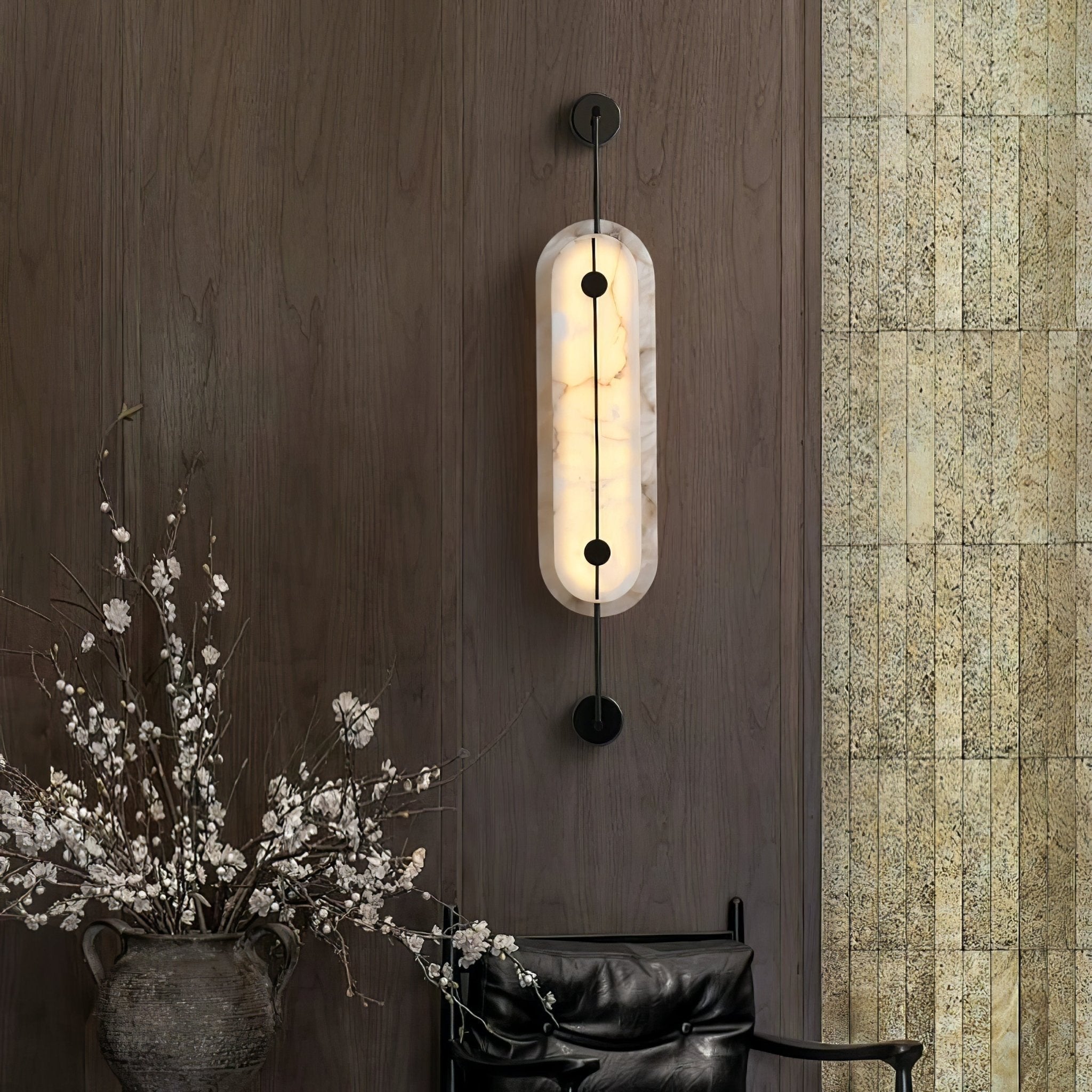 Cudorel Oval Alabaster Wall Light - Neutralighting