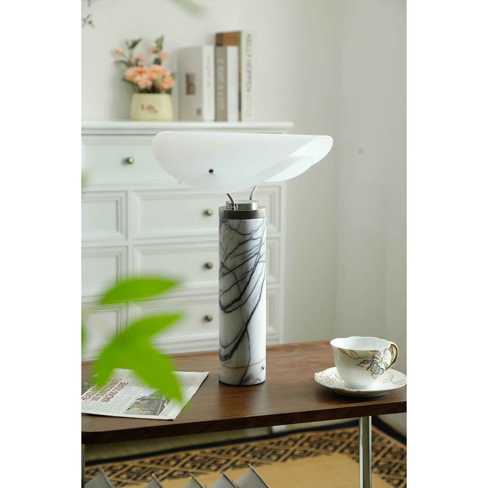 Sompex Marble Table Lamp - Lamp Copper