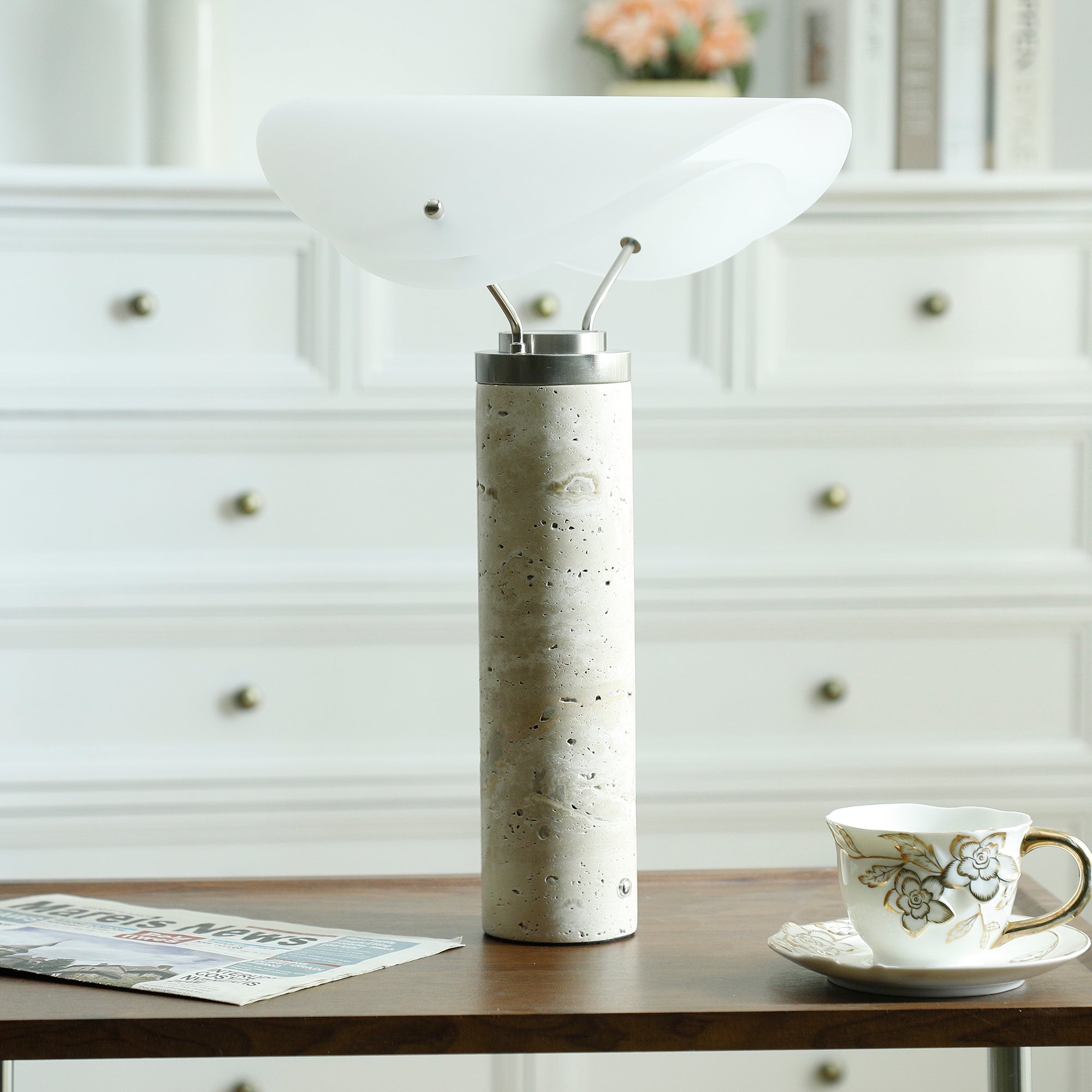Sompex Marble Table Lamp - Lamp Copper